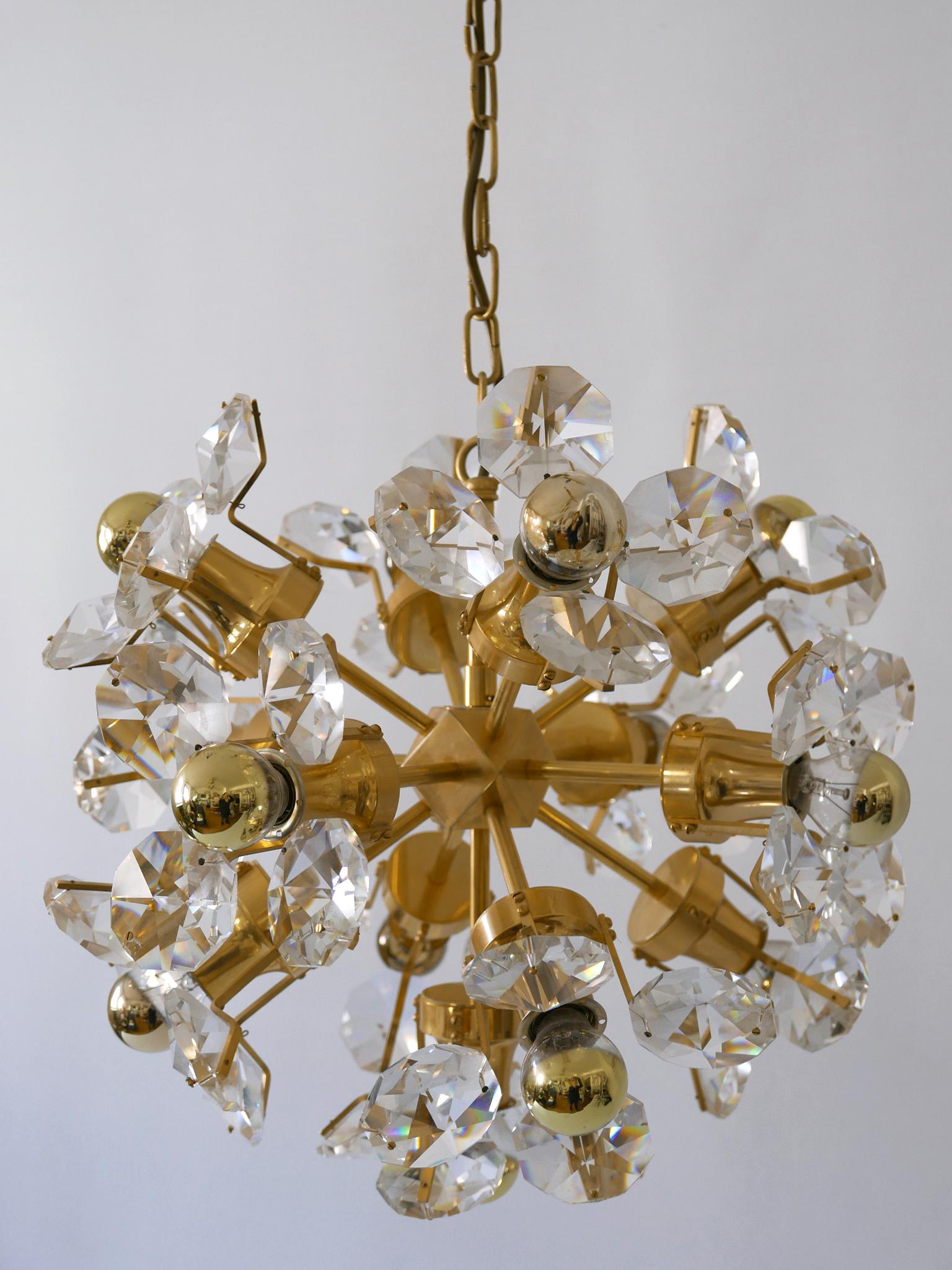 Mid-20th Century Gorgeous Mid Century Sputnik Chandelier or Pendant Lamp Dandelion by Palwa 1960s For Sale