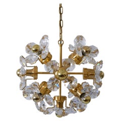 Splendido lampadario o lampada a sospensione Sputnik di metà secolo, Dandelion di Palwa 1960