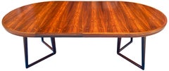 Superb  Midcentury Extendable Rosewood Dining Table 'Two Leaves'
