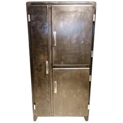 Vintage Gorgeous Midcentury France Metal Kitchen Cupboard