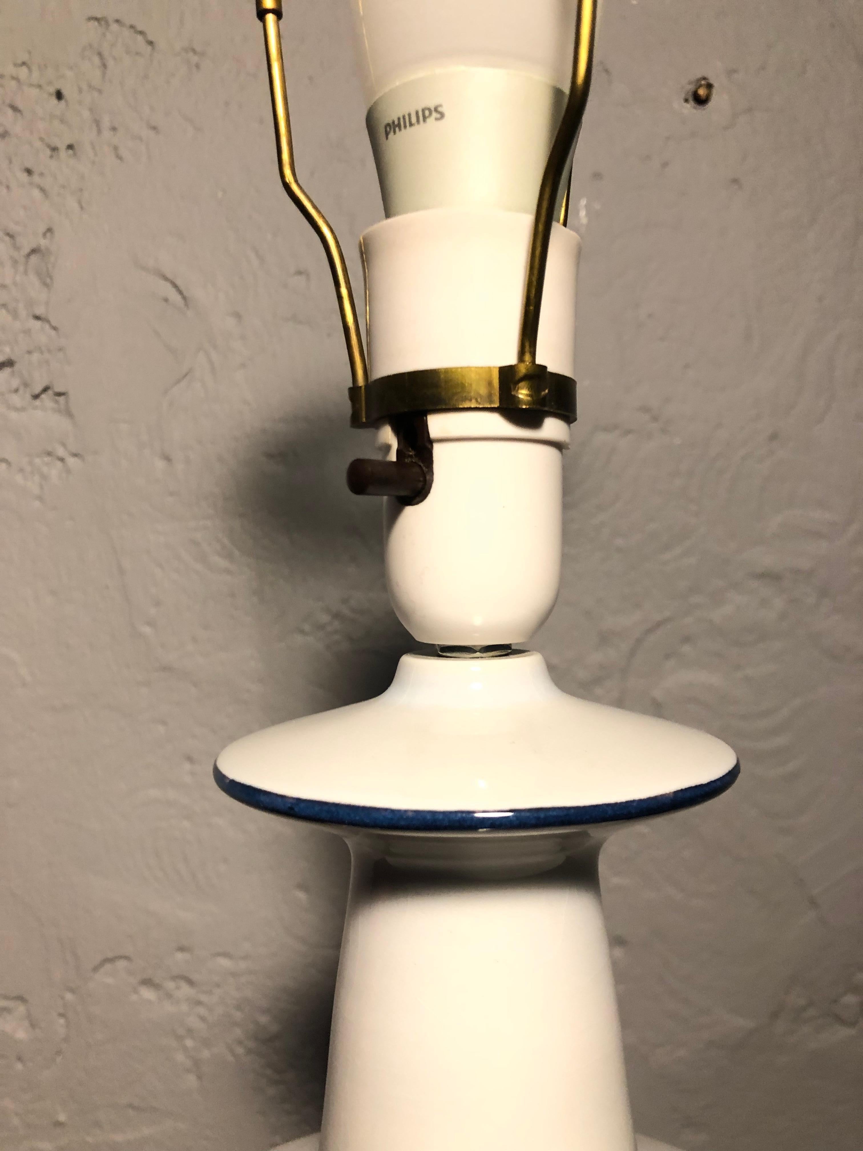 Gorgeous Mid-Century Pottery Table Lamp by Fog & Mørup 3