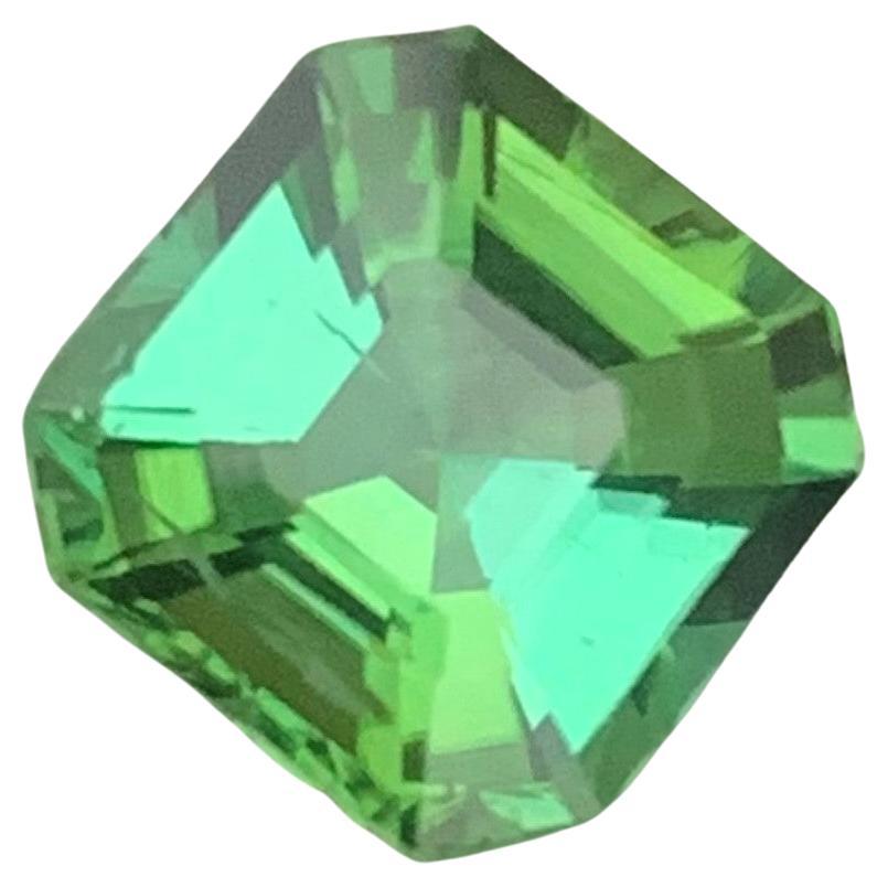 Gorgeous Mint Green Loose Tourmaline Ring Gem 2.15 Carat Asscher Cut Gemstone
