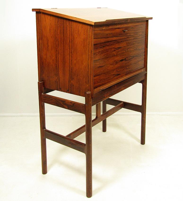 Gorgeous Model 67 Danish Rosewood Secrétaire Standing Desk by Arne Wahl Iversen 3