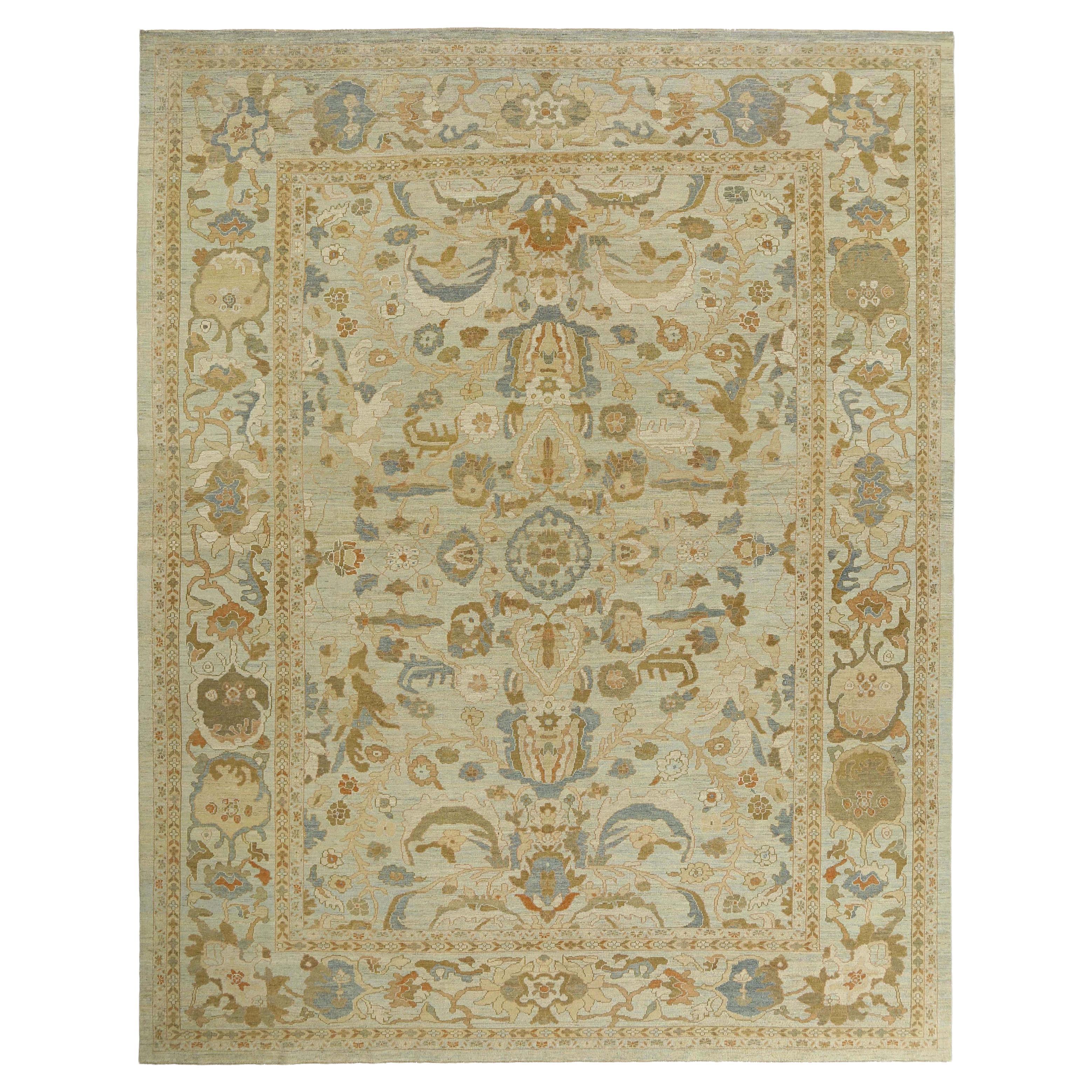 Magnifique tapis moderne turc de Sultanabad