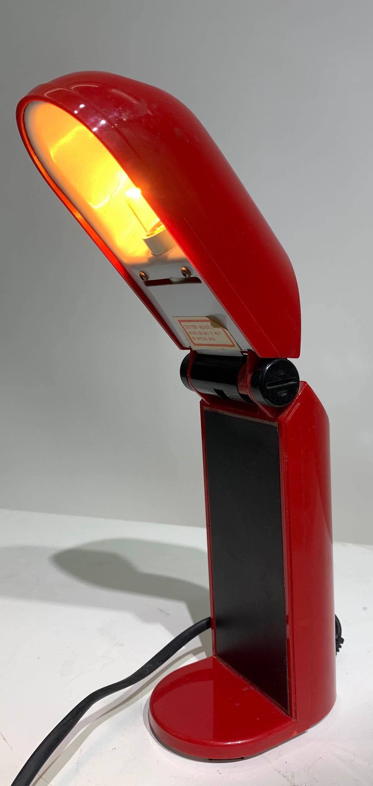 Plastique Magnifique lampe de bureau modulaire en forme de manon par Yamada Shomei, vers 1970 en vente