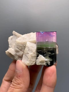 Gorgeous Multi color Tourmaline on Feldspar with Quartz from Afghanistan