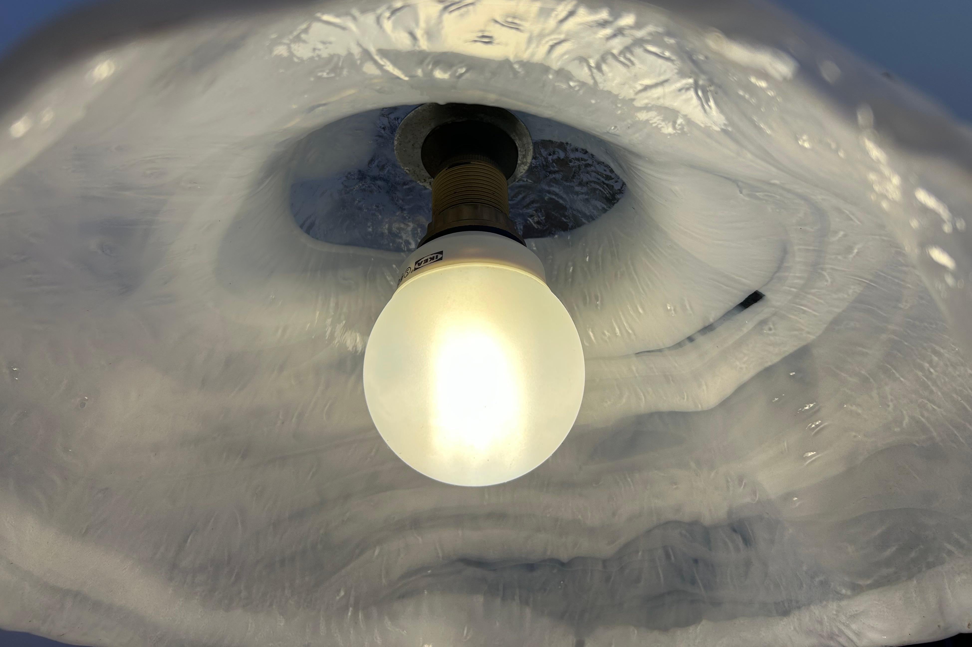 Vetro soffiato Splendido lampadario di Murano di La Murrina, anni '70 in vendita
