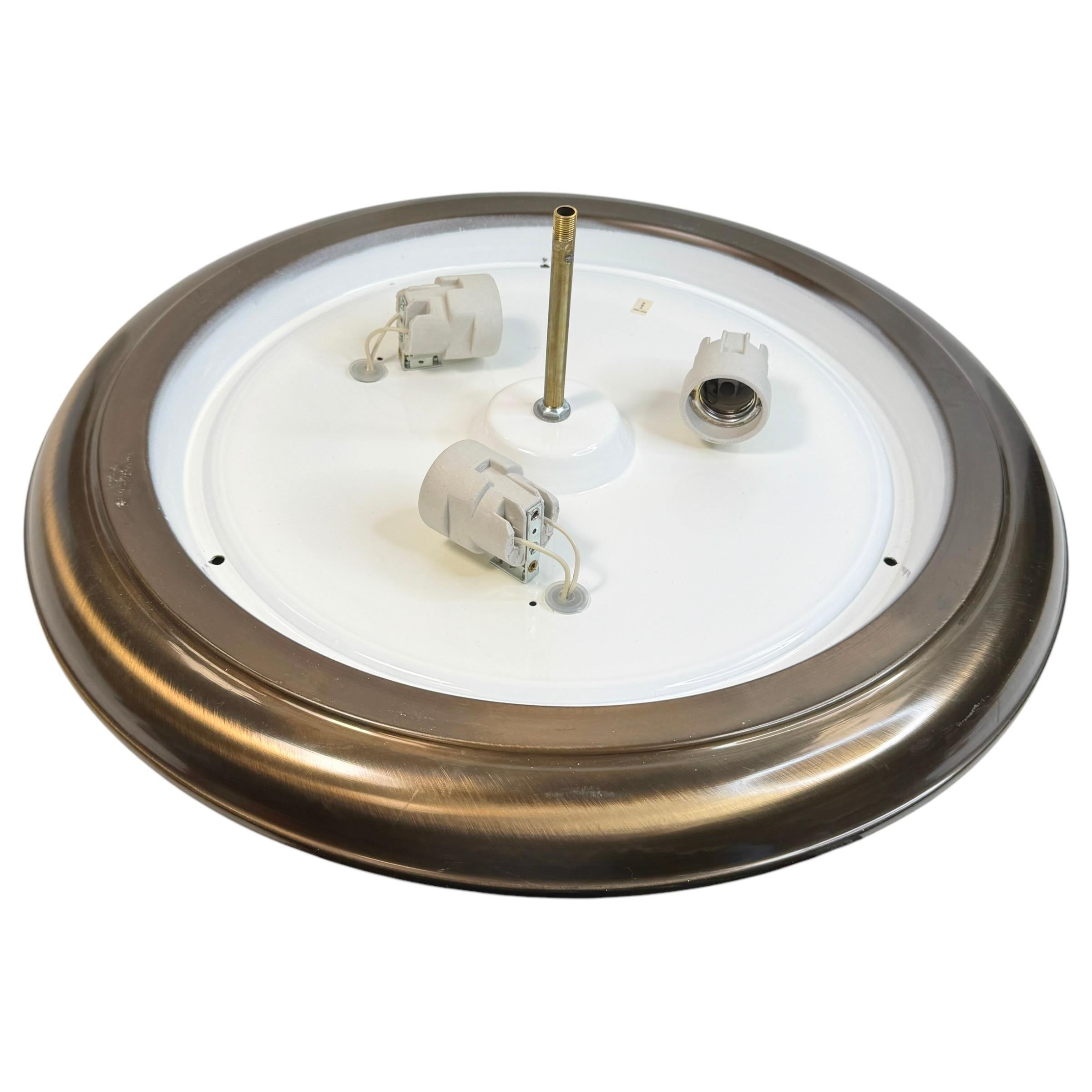 Gorgeous Murano Glass Flush Mount Ceiling Light, Mid Century, Austria, 1970s For Sale 4