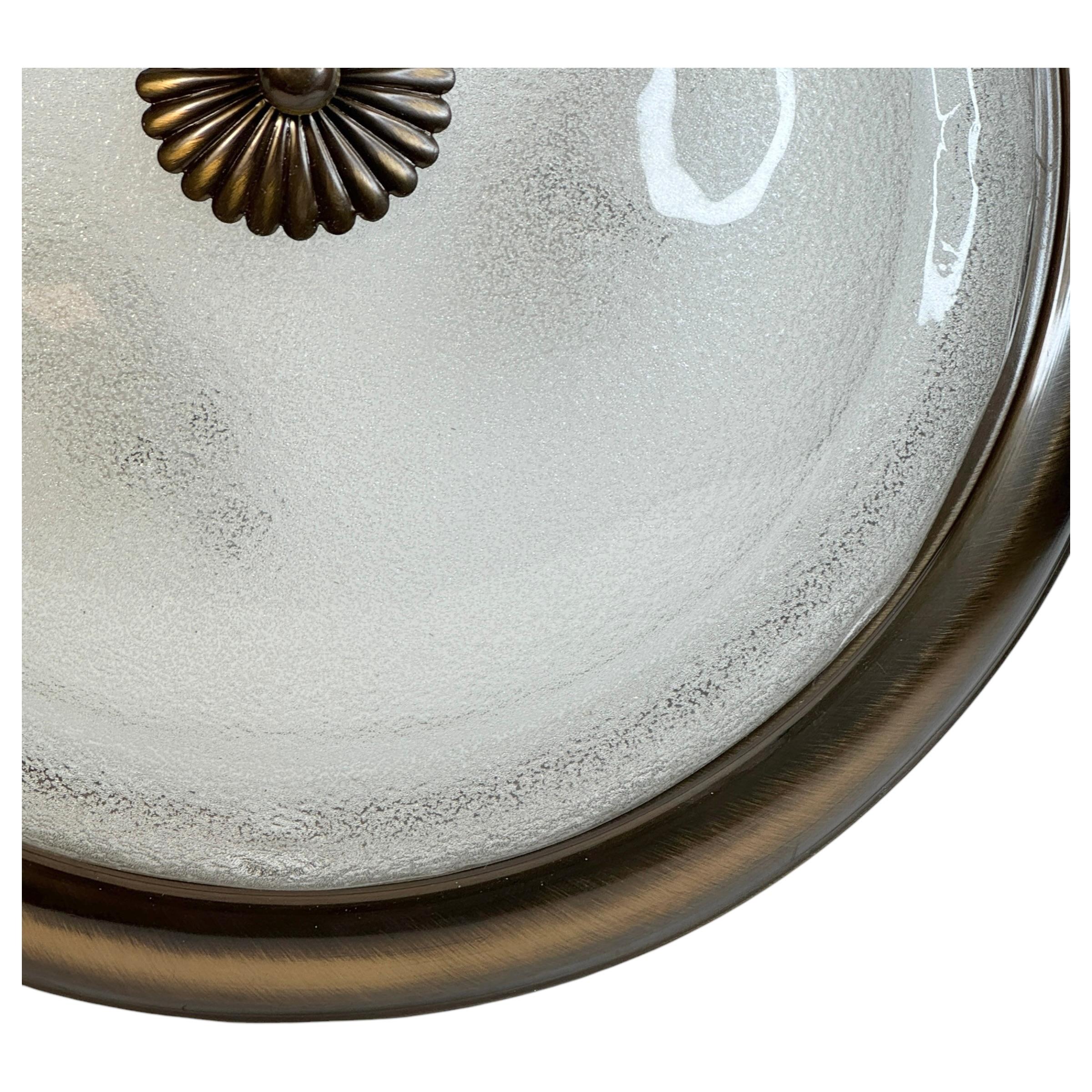 Mid-Century Modern Gorgeous Murano Glass Flush Mount Ceiling Light, Mid Century, Austria, 1970s For Sale