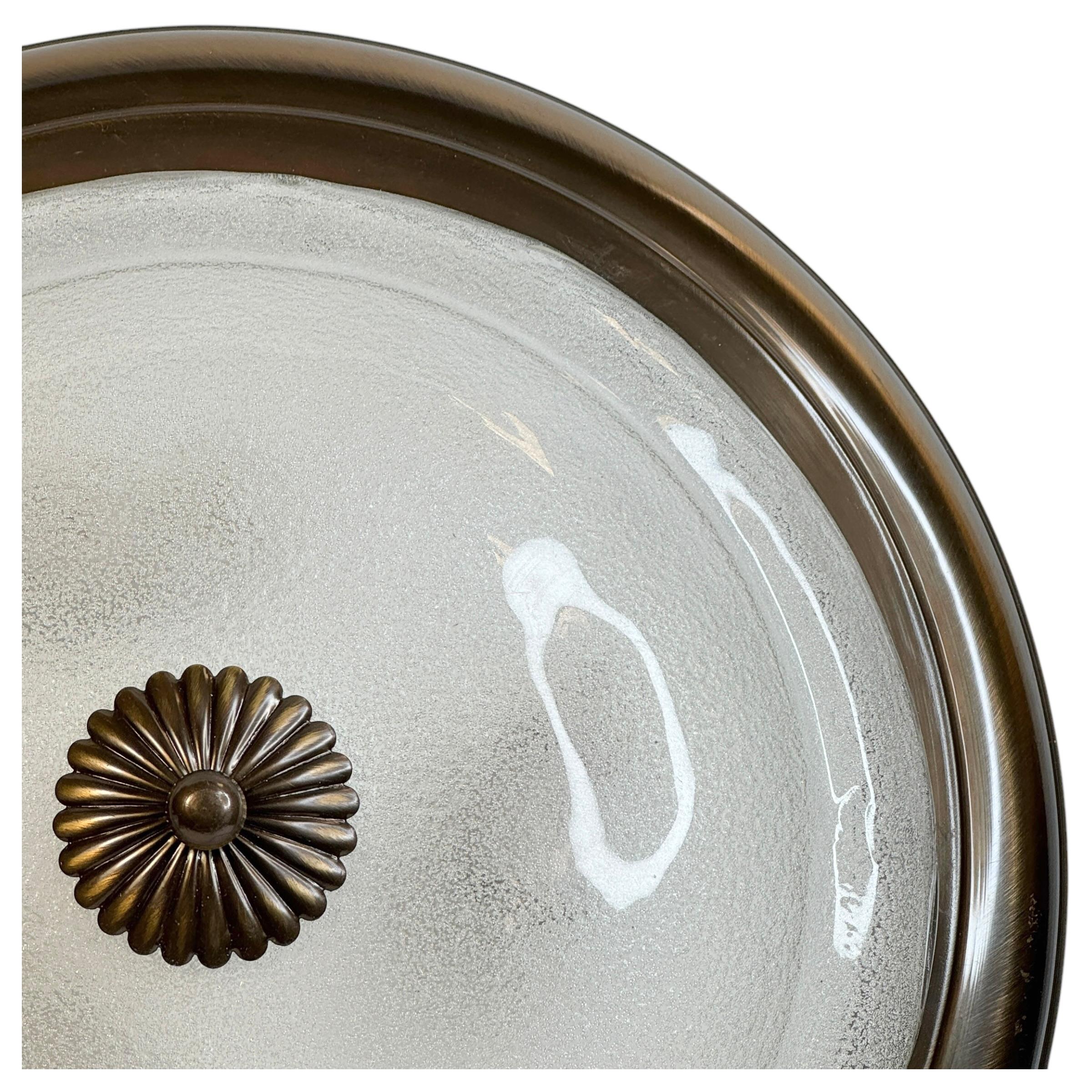 Gorgeous Murano Glass Flush Mount Ceiling Light, Mid Century, Austria, 1970s In Good Condition For Sale In Nuernberg, DE