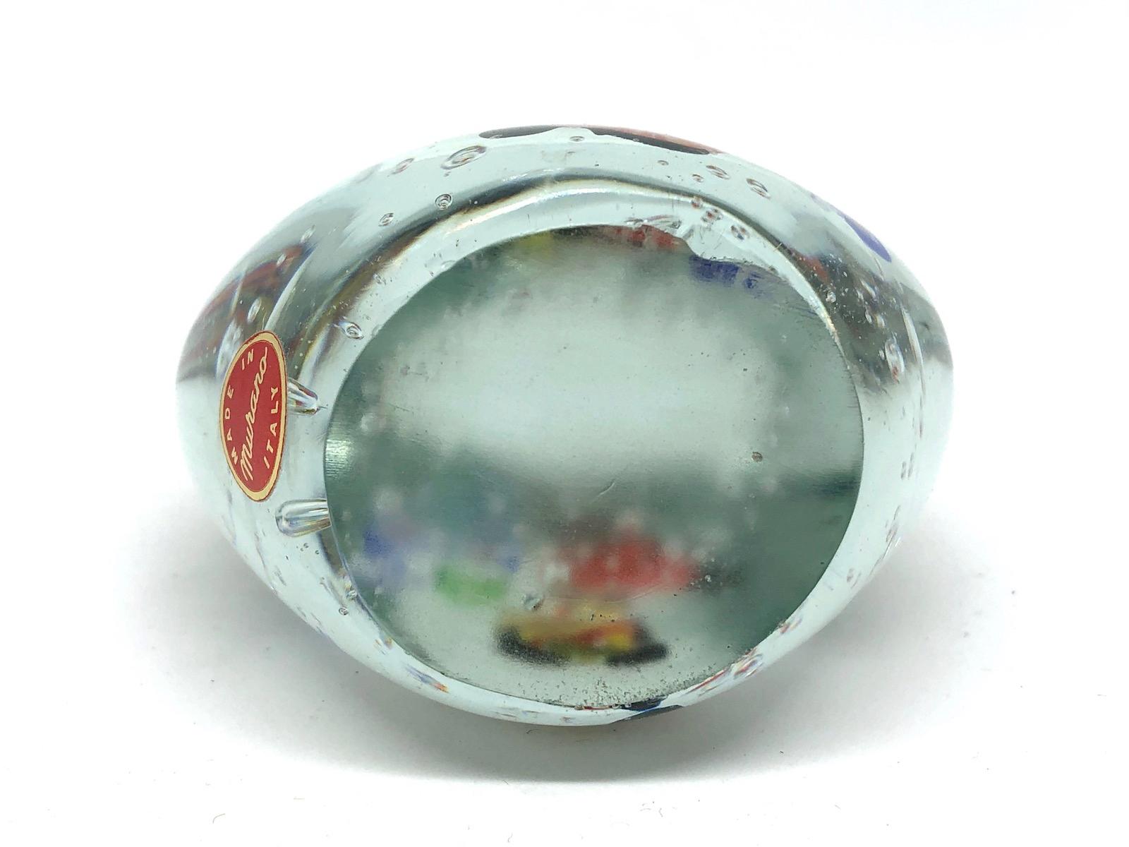 Mid-Century Modern Gorgeous Murano Italian Art Glass Fish Aquarium Paperweight, Italy, 1970s