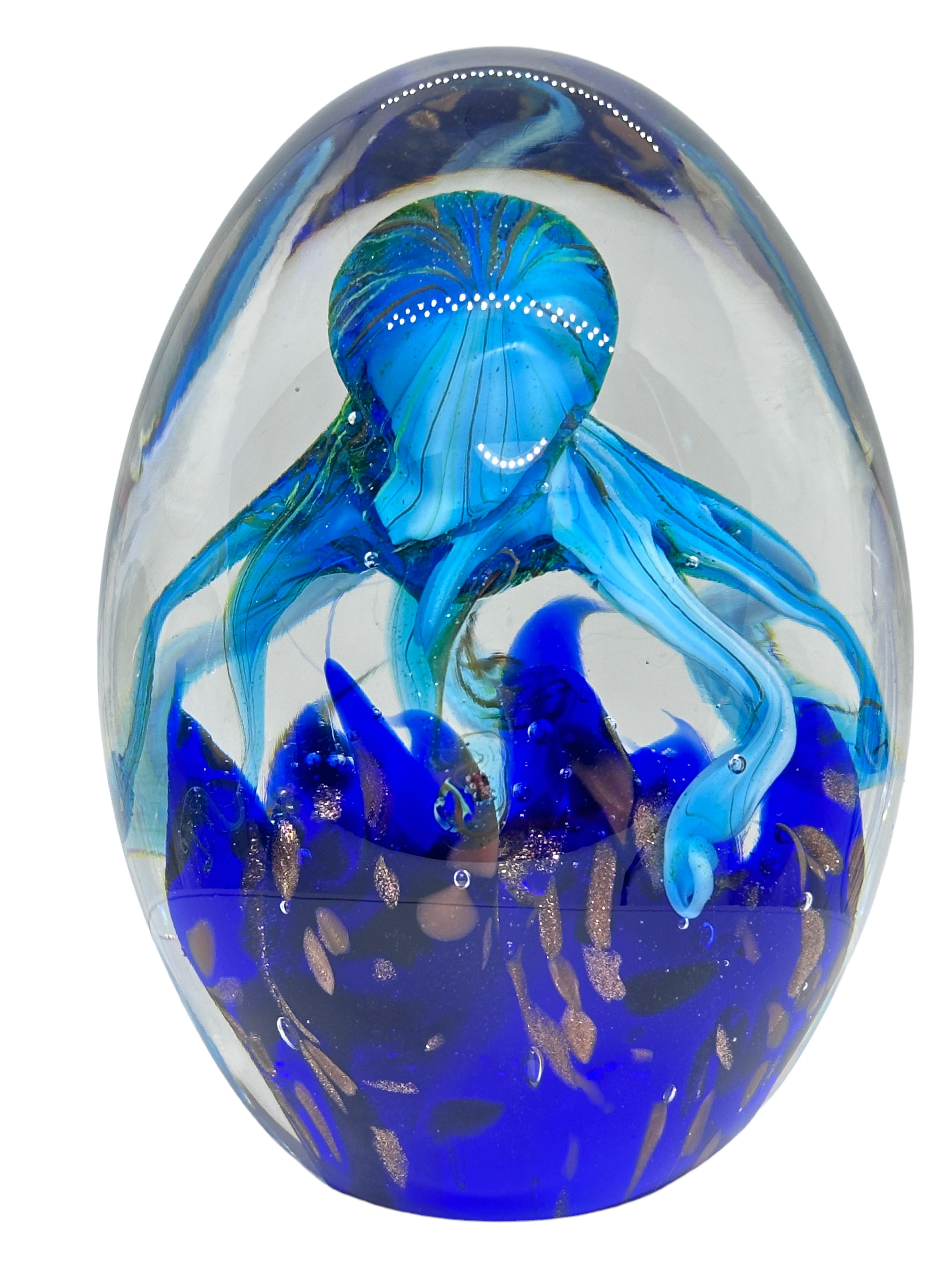 Hand-Crafted Gorgeous Murano Italian Art Glass Giant Octopus Aquarium Sculpture, Italy, 1980s