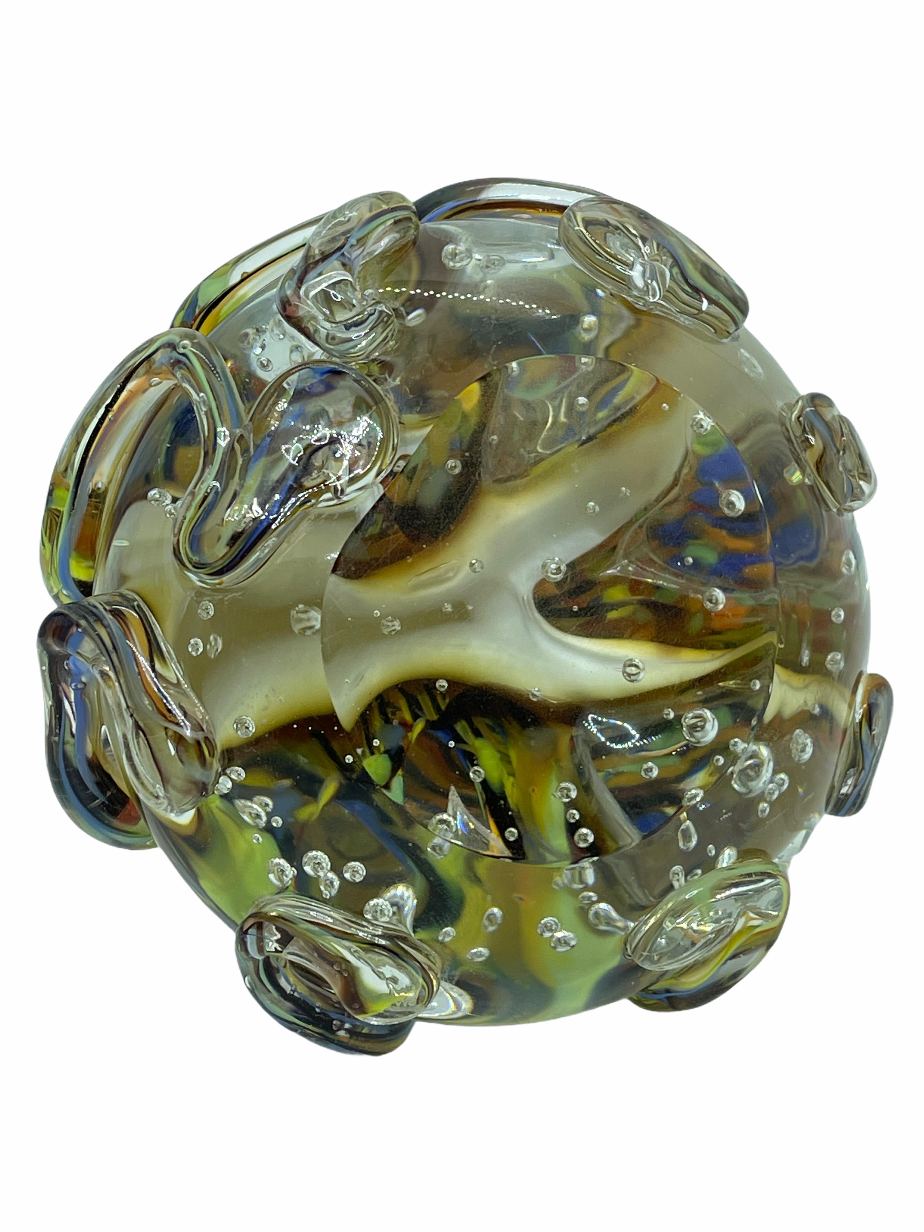 Gorgeous Murano Italian Art Glass Giant Octopuses Paperweight, Italy, 1970s In Good Condition In Nuernberg, DE
