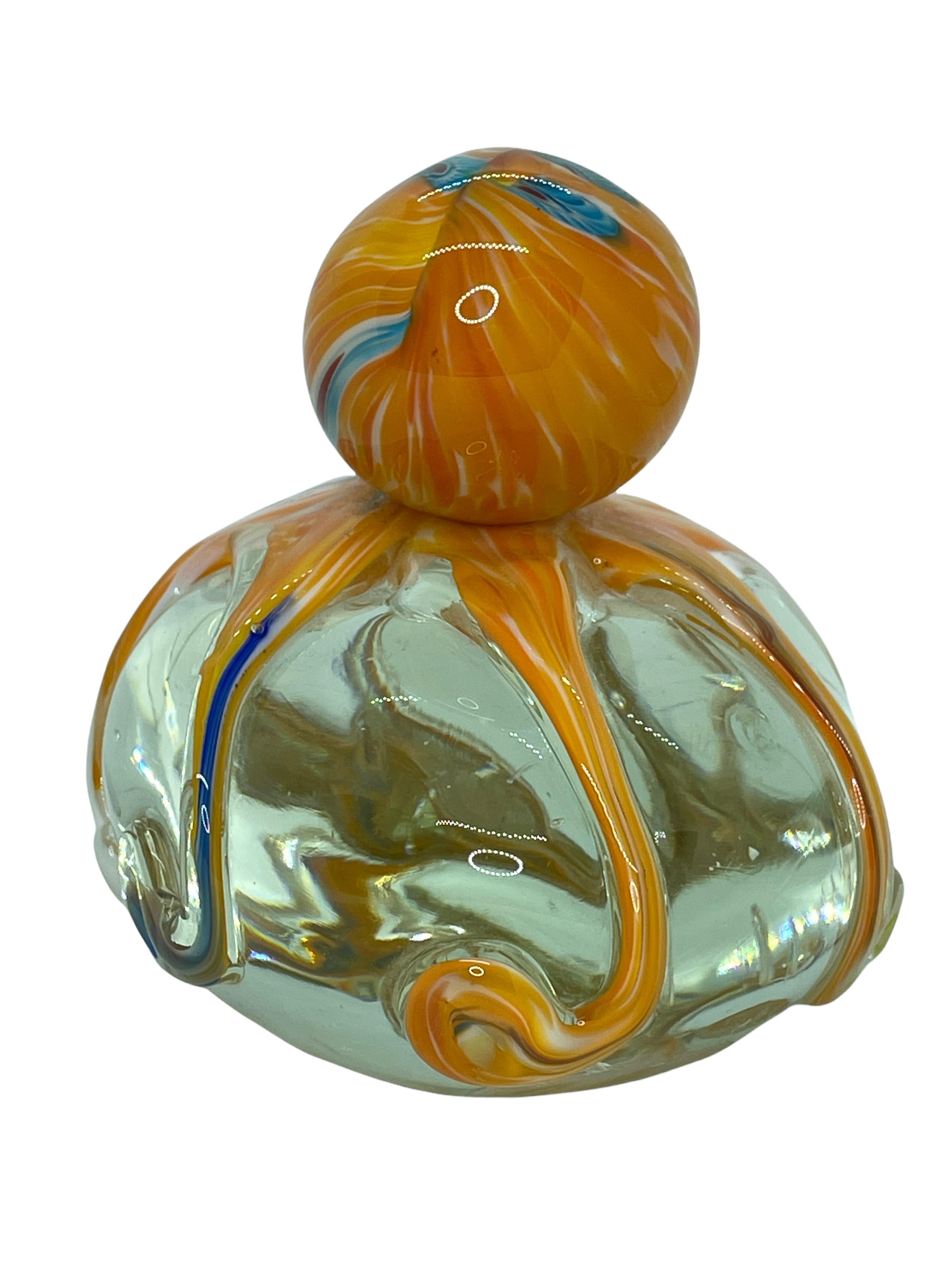 Gorgeous Murano Italian Art Glass Giant Octopuses Paperweight, Italy, 1980s In Good Condition In Nuernberg, DE