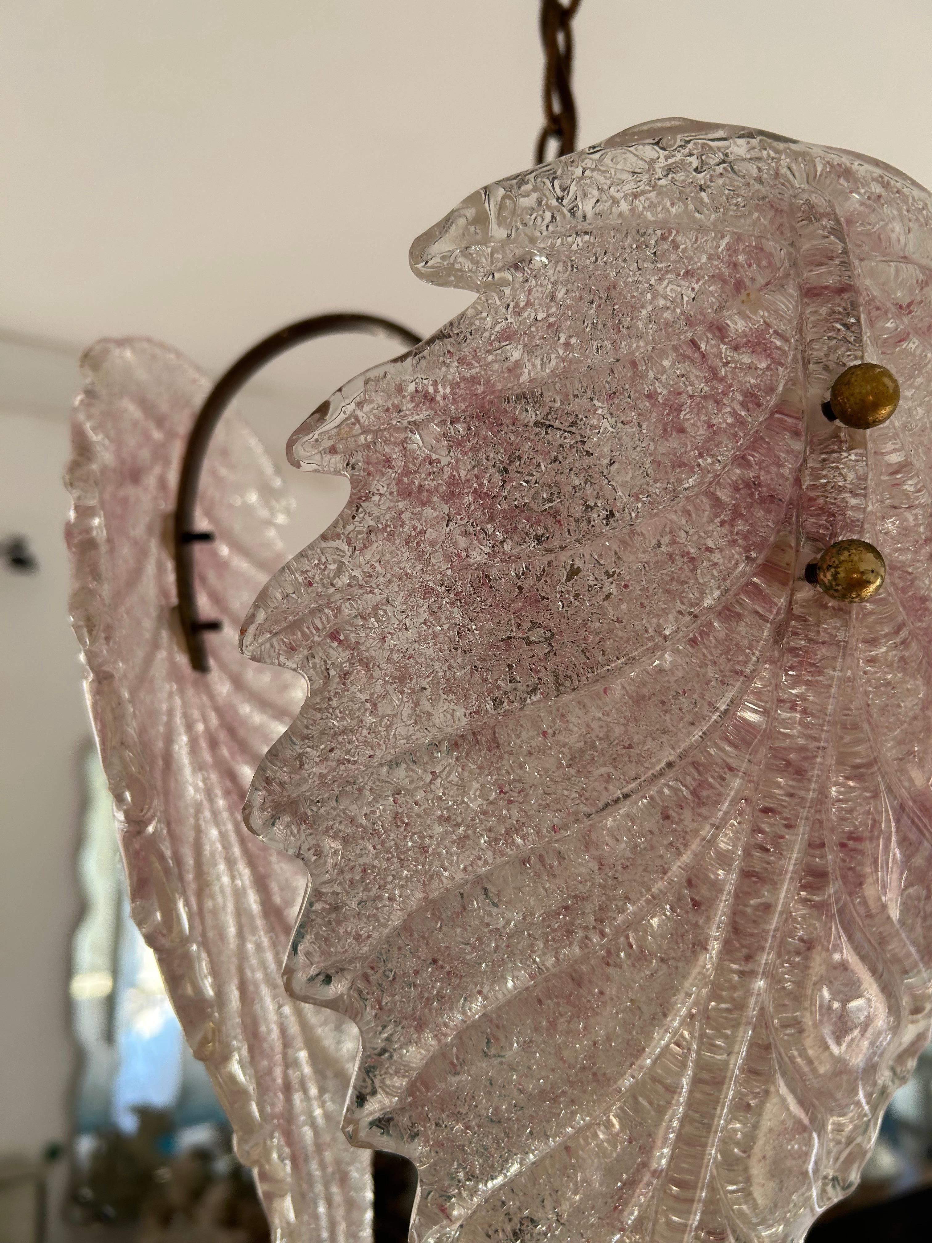 Gorgeous Murano Rose Bud Chandelier, 1980's For Sale 3