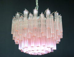 Superbe lustre vintage de Murano:: 107 Pink Quadriedri