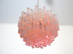 Superbe lustre vintage de Murano:: 107 Pink Quadriedri
