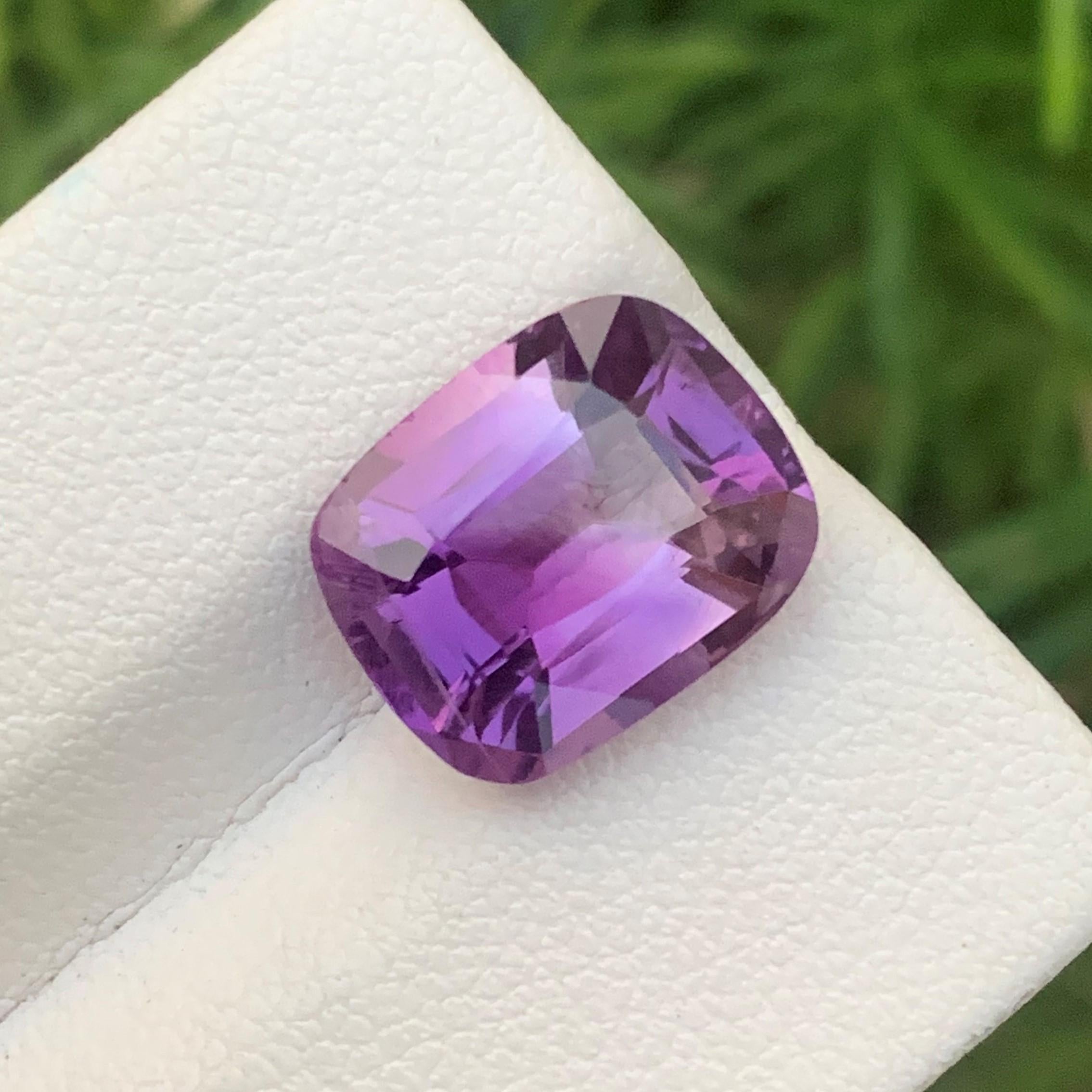 Gemstone Type : Amethyst
Weight : 5.50 Carats
Dimensions: 12.6x10.1x7 mm
Clarity : Clean
Origin : Brazil
Color: Purple
Shape: Cushion
Facet: Fancy Cut
Certificate: On Demand
Month: February
.
Purported amethyst powers for healing
enhancing the