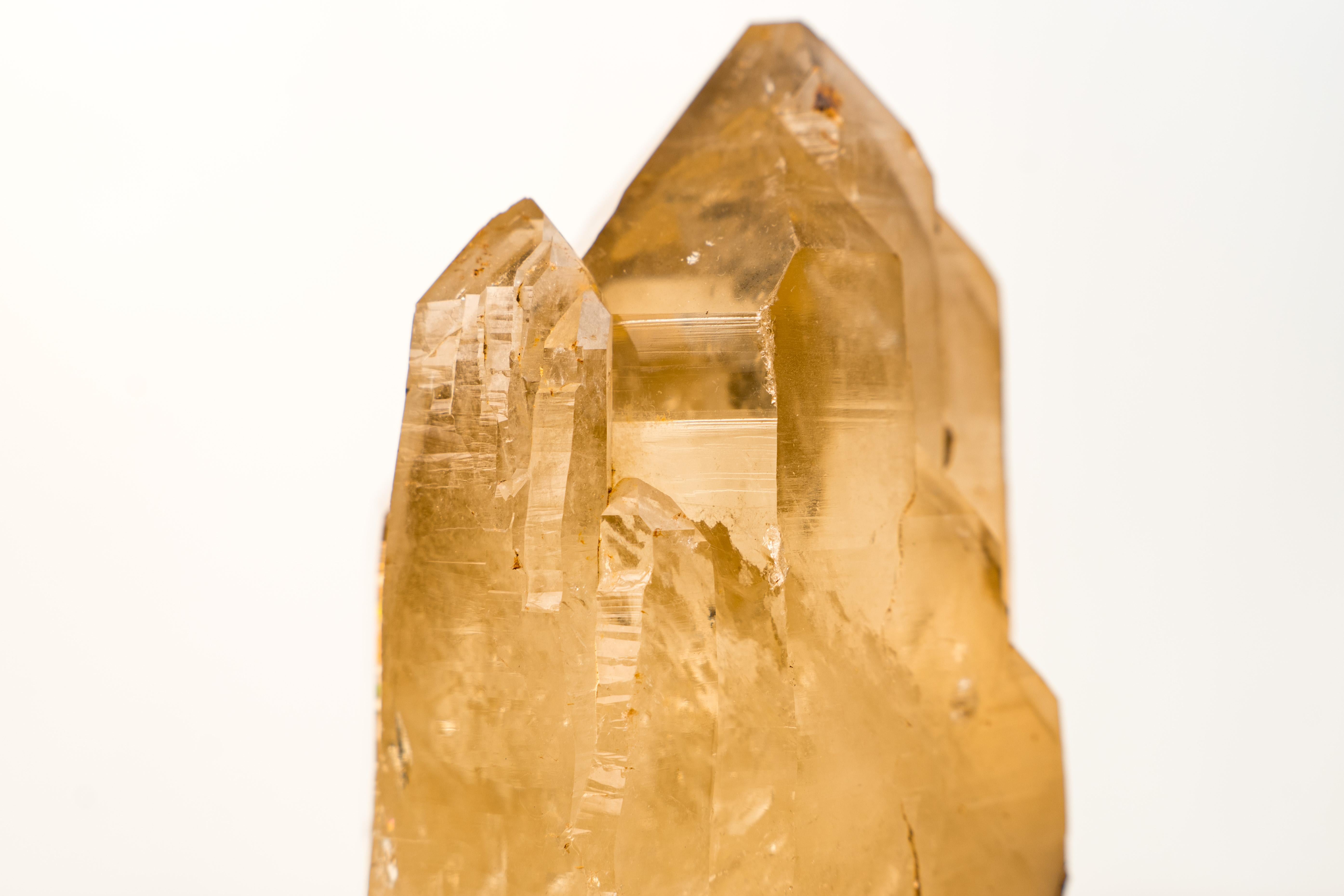 Gorgeous Natural Citrine Crystal Quartz with Elestial and Lemurian Lines For Sale 5