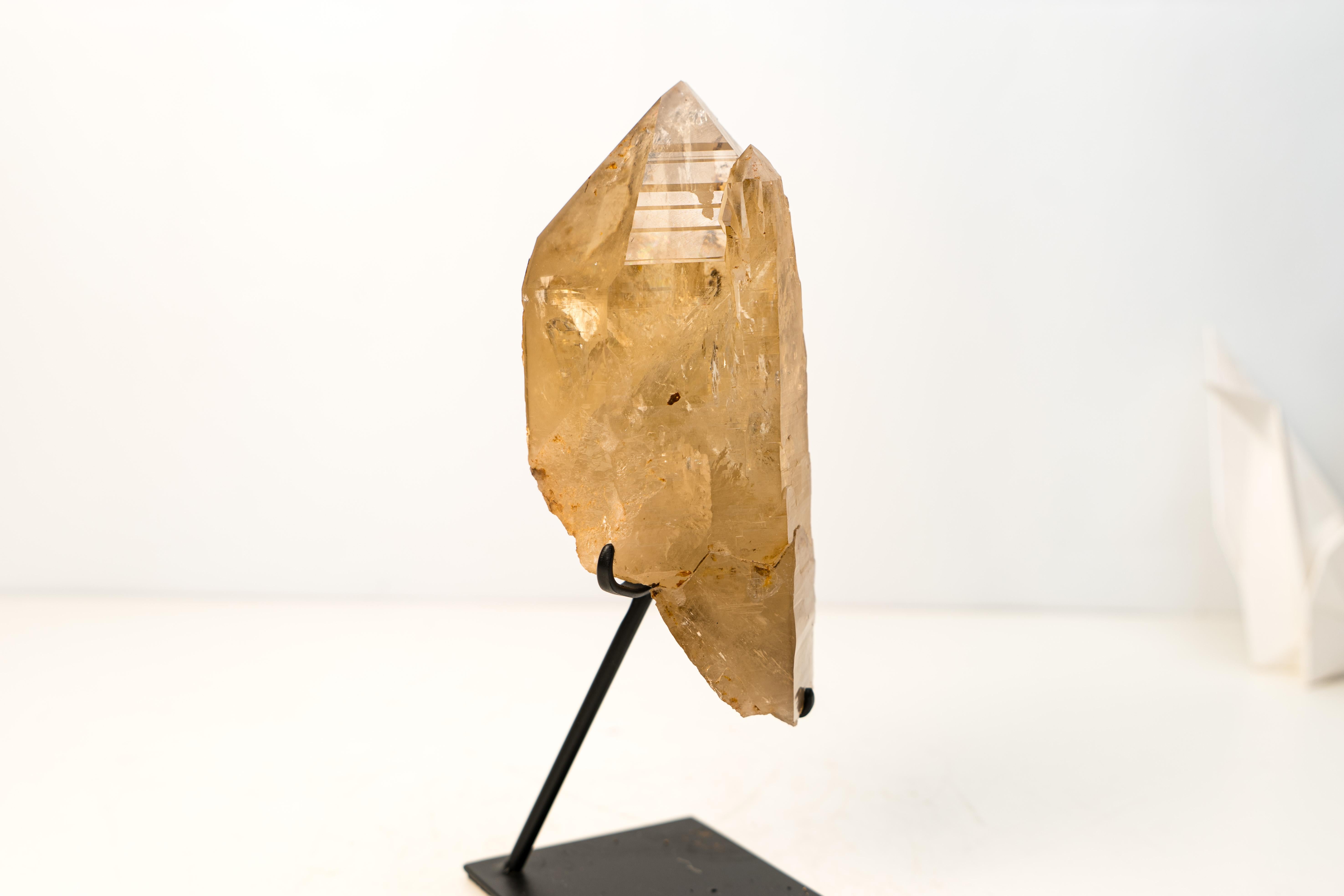 Gorgeous Natural Citrine Crystal Quartz with Elestial and Lemurian Lines For Sale 1