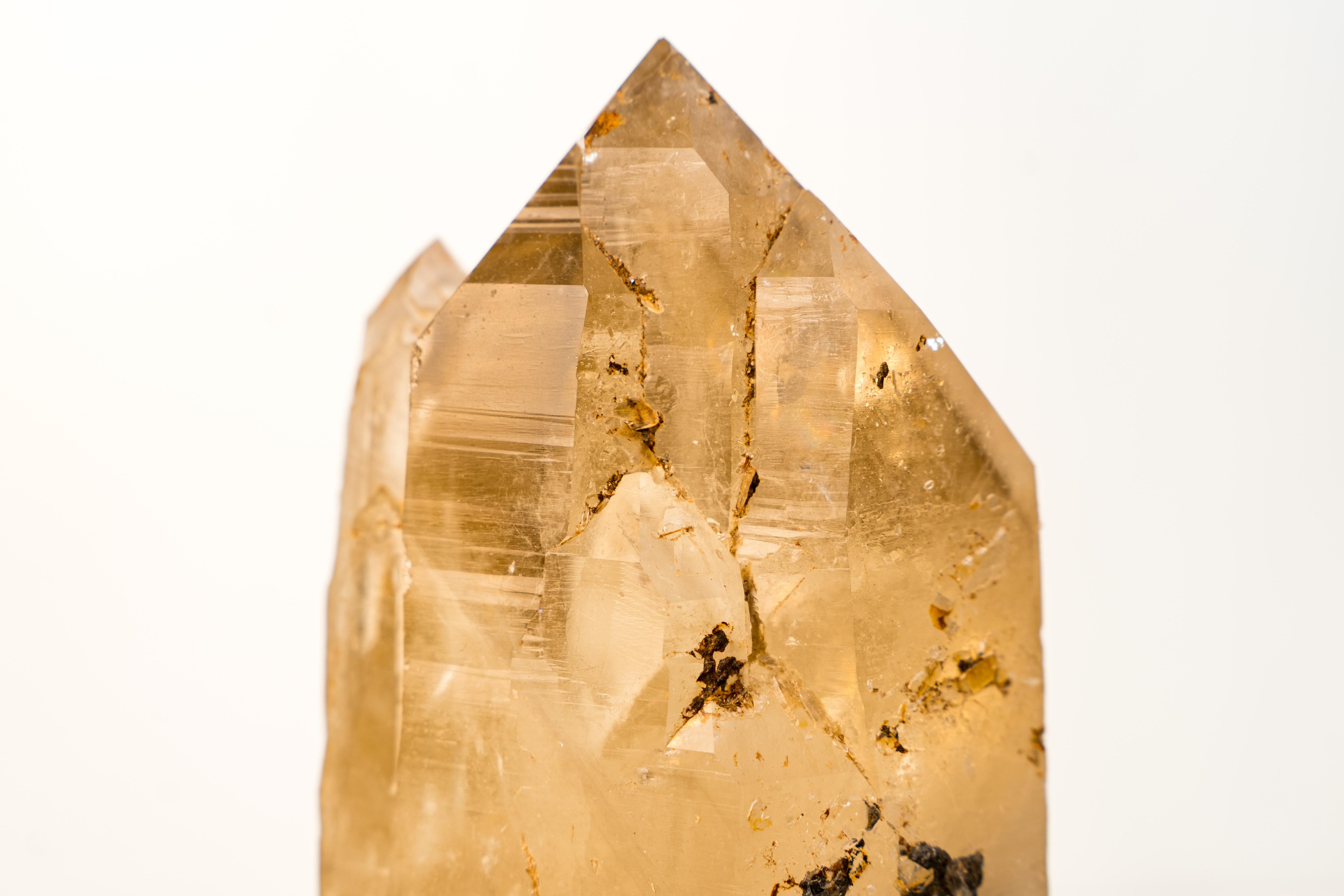 Gorgeous Natural Citrine Crystal Quartz with Elestial and Lemurian Lines For Sale 4