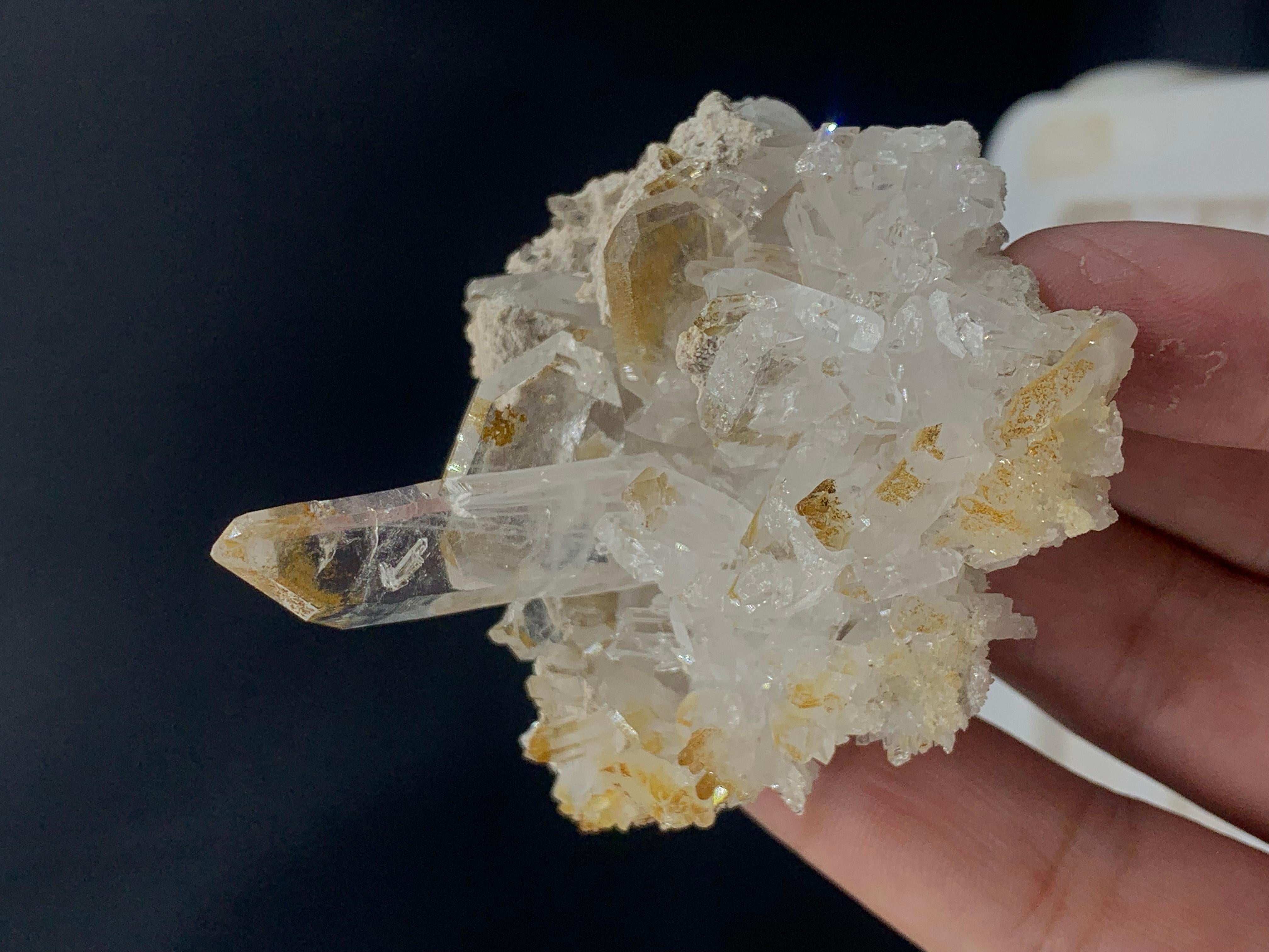 Gorgeous Natural Faden Quartz Cluster Specimen From Balochistan Pakistan Mine For Sale 2