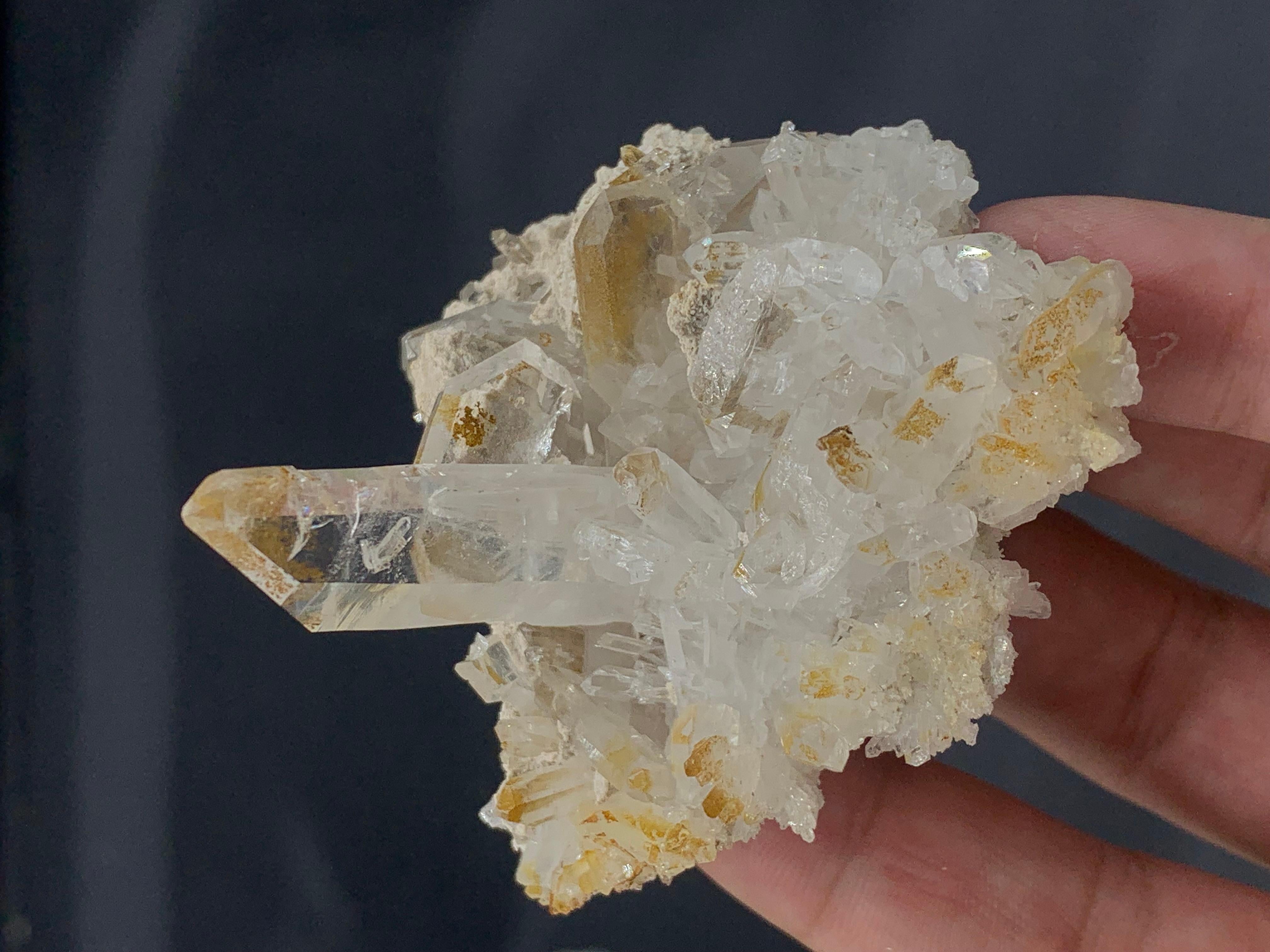 Pakistani Gorgeous Natural Faden Quartz Cluster Specimen From Balochistan Pakistan Mine For Sale