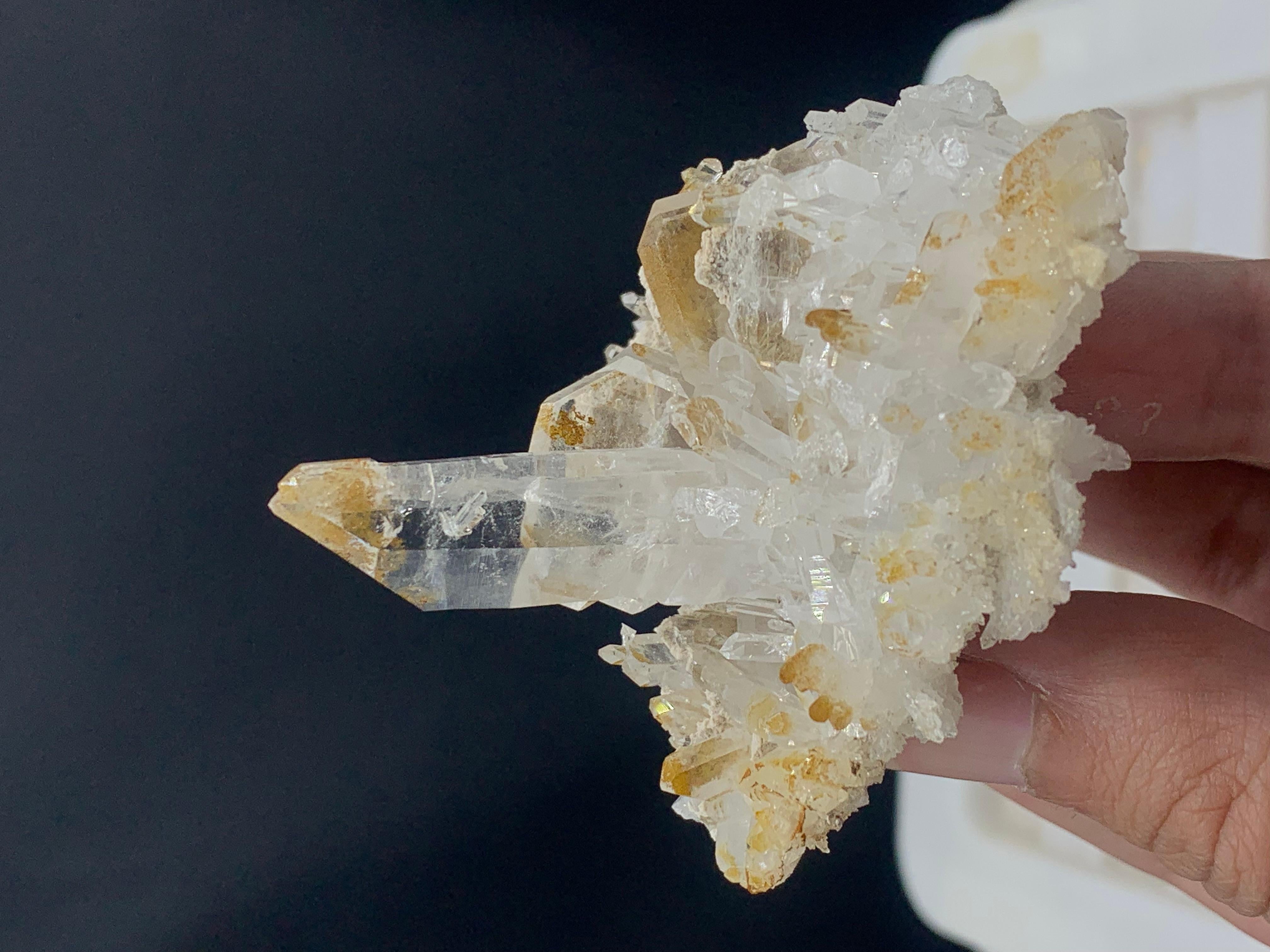 Crystal Gorgeous Natural Faden Quartz Cluster Specimen From Balochistan Pakistan Mine For Sale