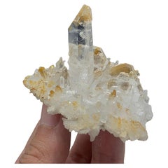 Antique Gorgeous Natural Faden Quartz Cluster Specimen From Balochistan Pakistan Mine
