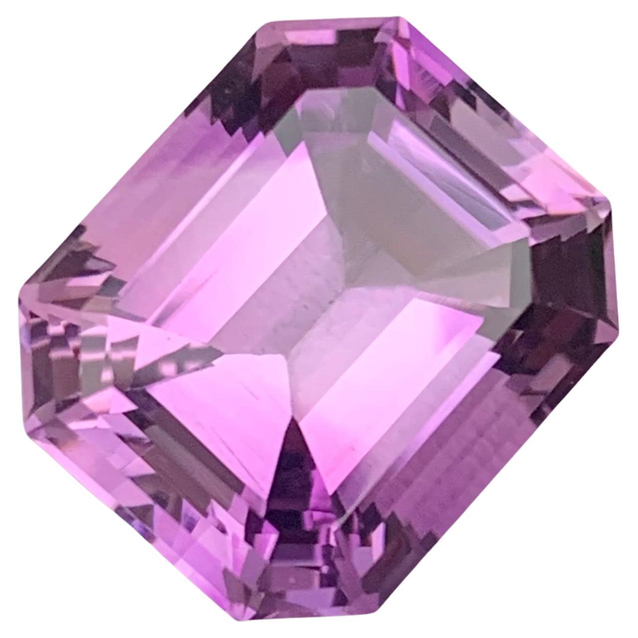 Superbe bague en améthyste naturelle non sertie de 10,50 carats provenant d'une mine du Brésil