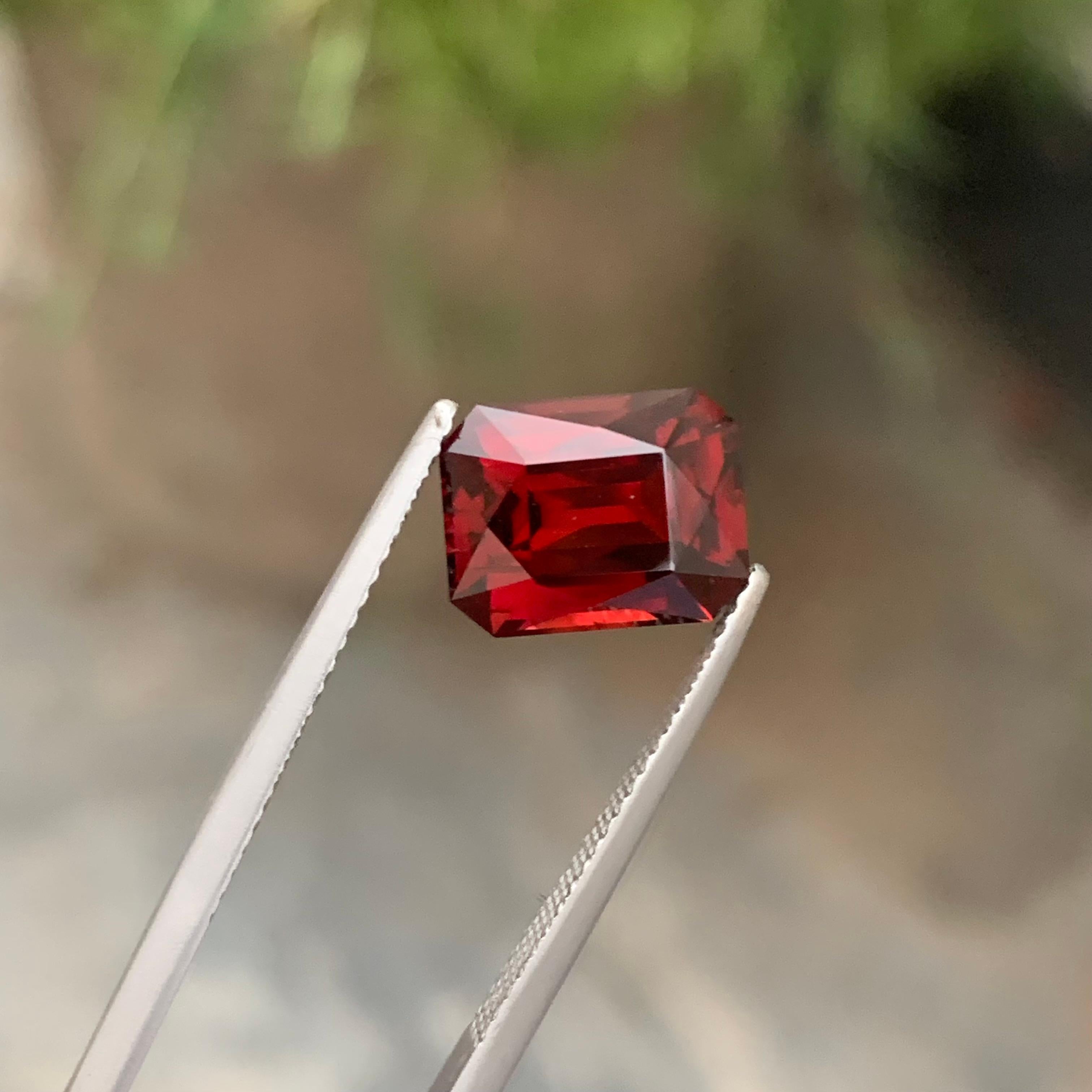 Gorgeous Natural Loose Red Pomegranate Rhodolite Garnet Ring Gem 5.15 Carat 3