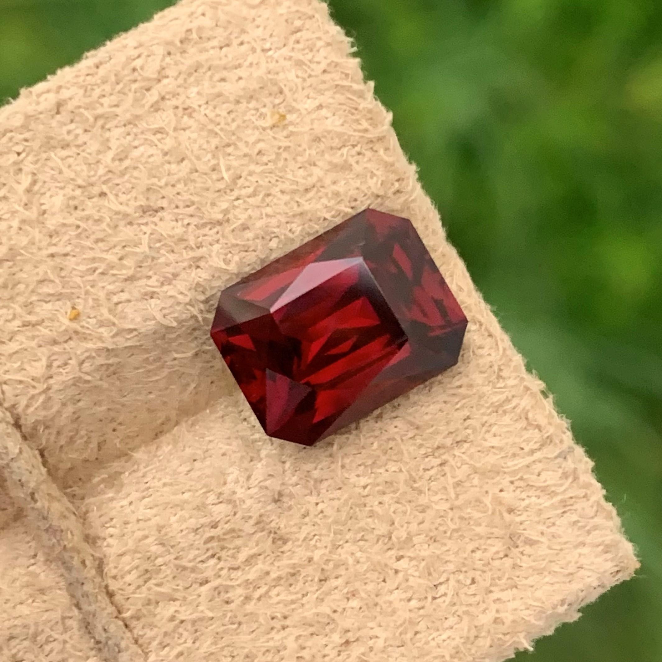 Faceted Rhodolite Garnet
Weight: 5.15 Carats
Dimension: 10.4x8.1x6.3 Mm
Origin: Tanzania Africa
Color: Red
Treatment: Non
Shape: Emerald
Cut: Fancy
Certificate: On Demand
The Rhodolite resembles pomegranate seeds, since both are eternal both are