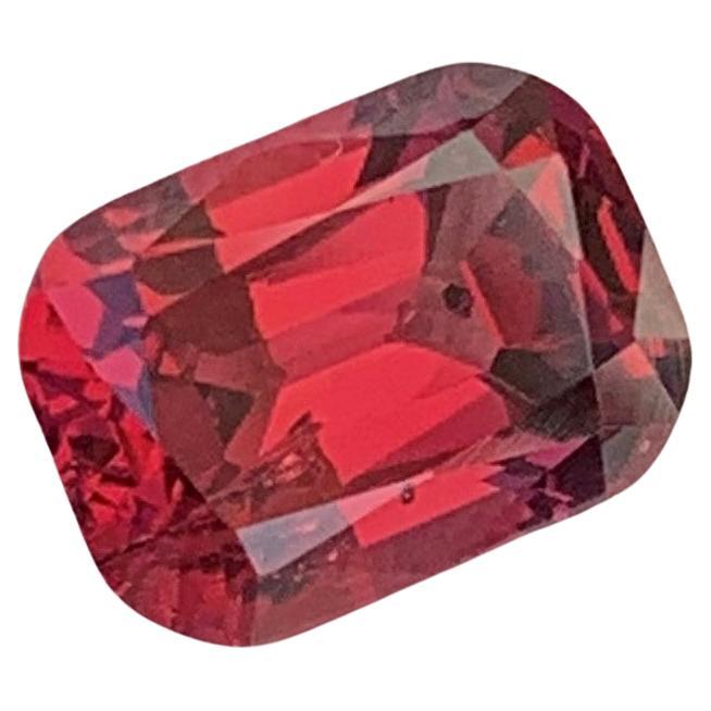 Gorgeous Natural Loose Red Rhodolite Garnet Gemstone 2.45 Carat with SI Clarity For Sale