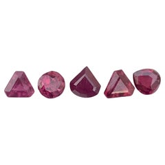 Used Gorgeous Natural Loose Rhodolite Garnet Multi Shape 4.30 Carat Gem Lot