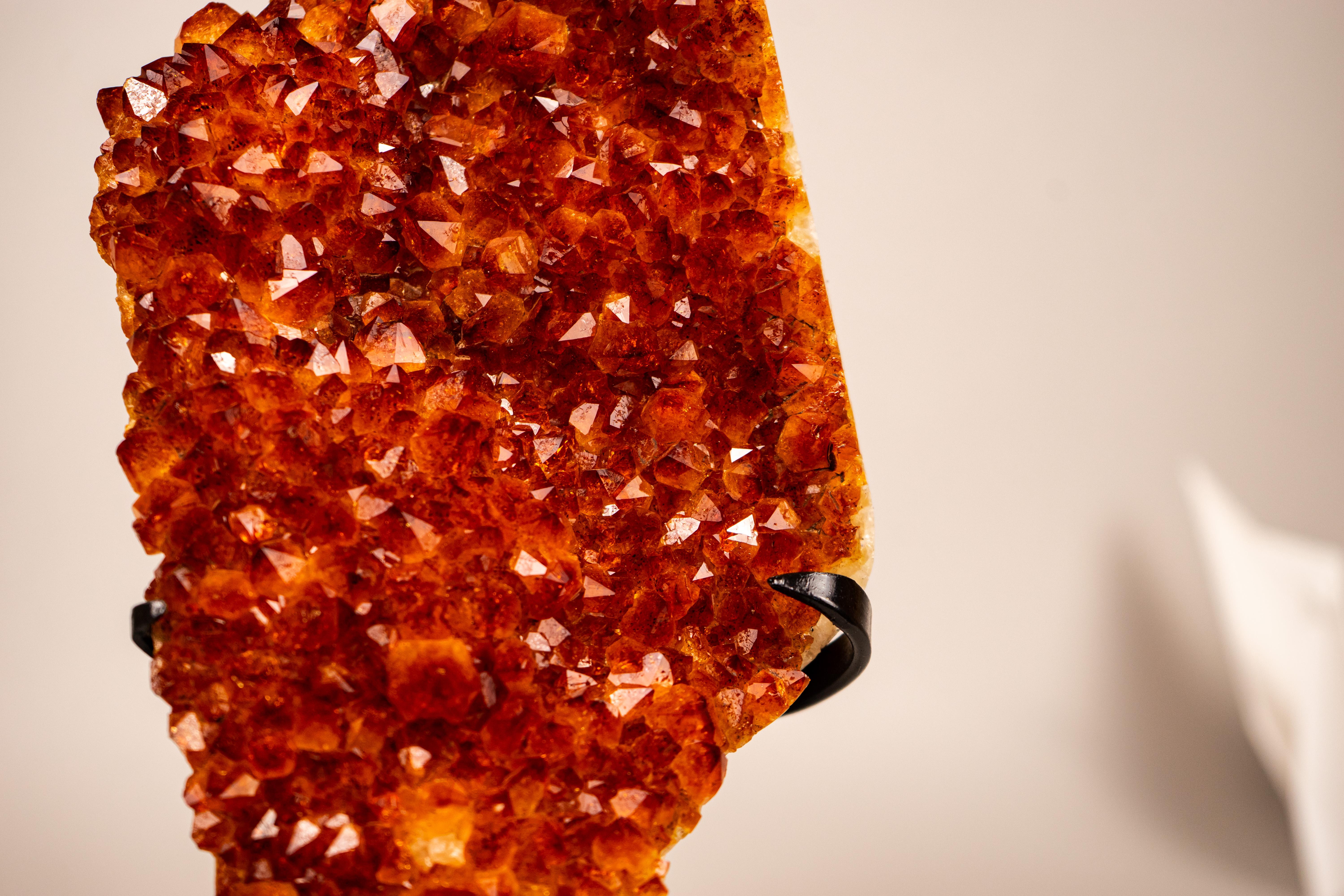 Crystal Gorgeous Natural Madeira Citrine Cluster For Sale