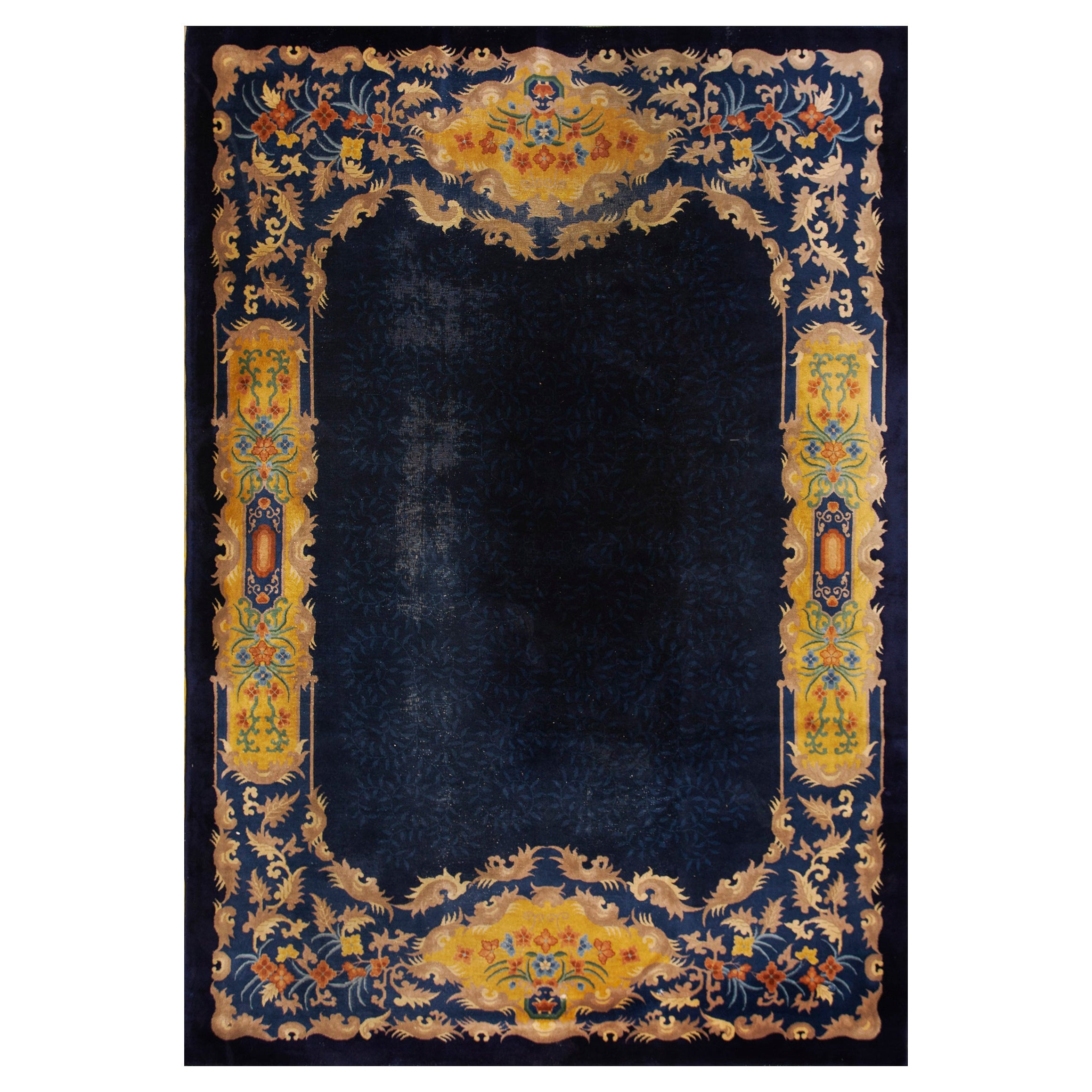 Tapis Art Déco chinois des années 1920 (9
6" x 13
2" - 290 x 402)