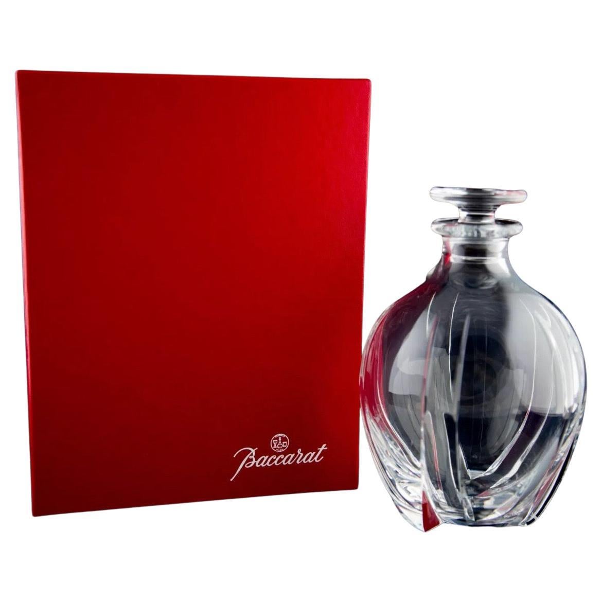 Splendido decanter per whisky in cristallo "Neptune" di Baccarat con scatola in vendita