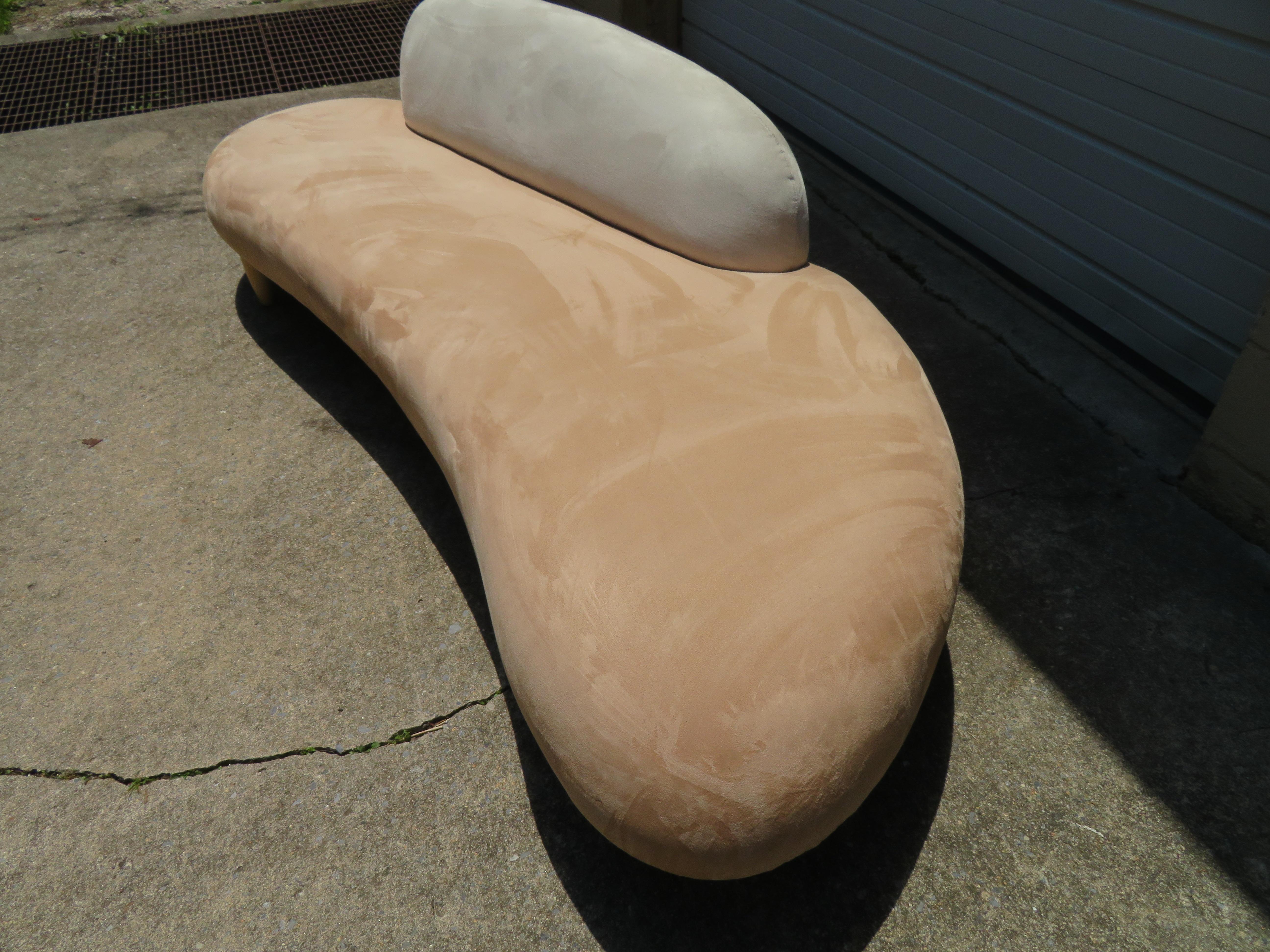 Gorgeous Noguchi Style Sculptural Free-Form Cloud Sofa and Ottoman 3