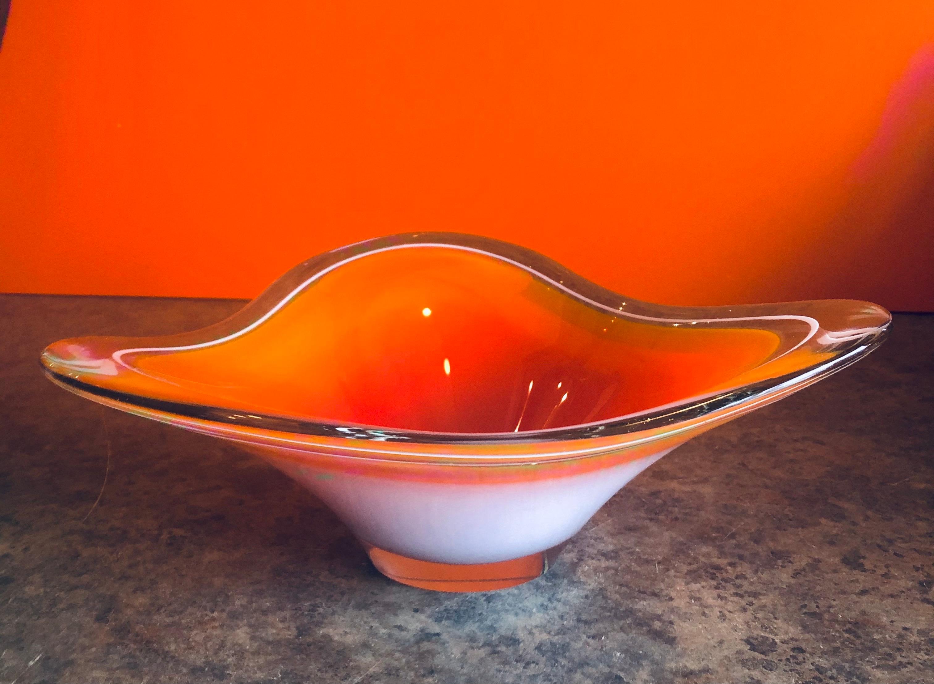 orange decorative bowl