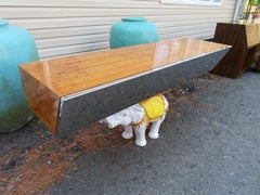 Gorgeous Pace Collection Floating Wall-Mounted Console Shelf, Mid-Century Modern