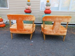 Preciosa Pareja Lubberts & Mulder Tomlinson Sofisticadas Sillas de Salón de Asiento Ancho