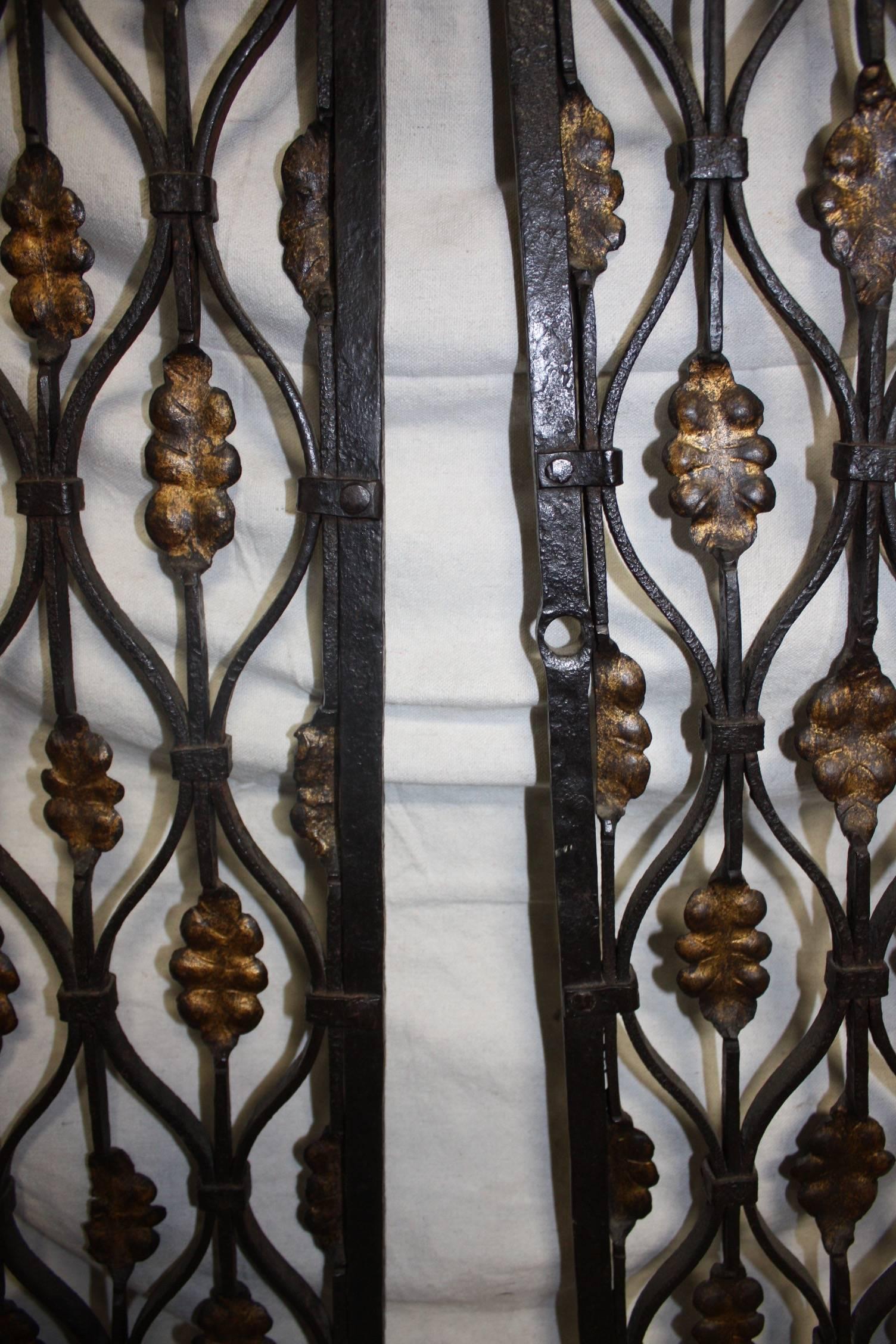 Gorgeous Pair of 18th Century French Iron Gates For Sale 8