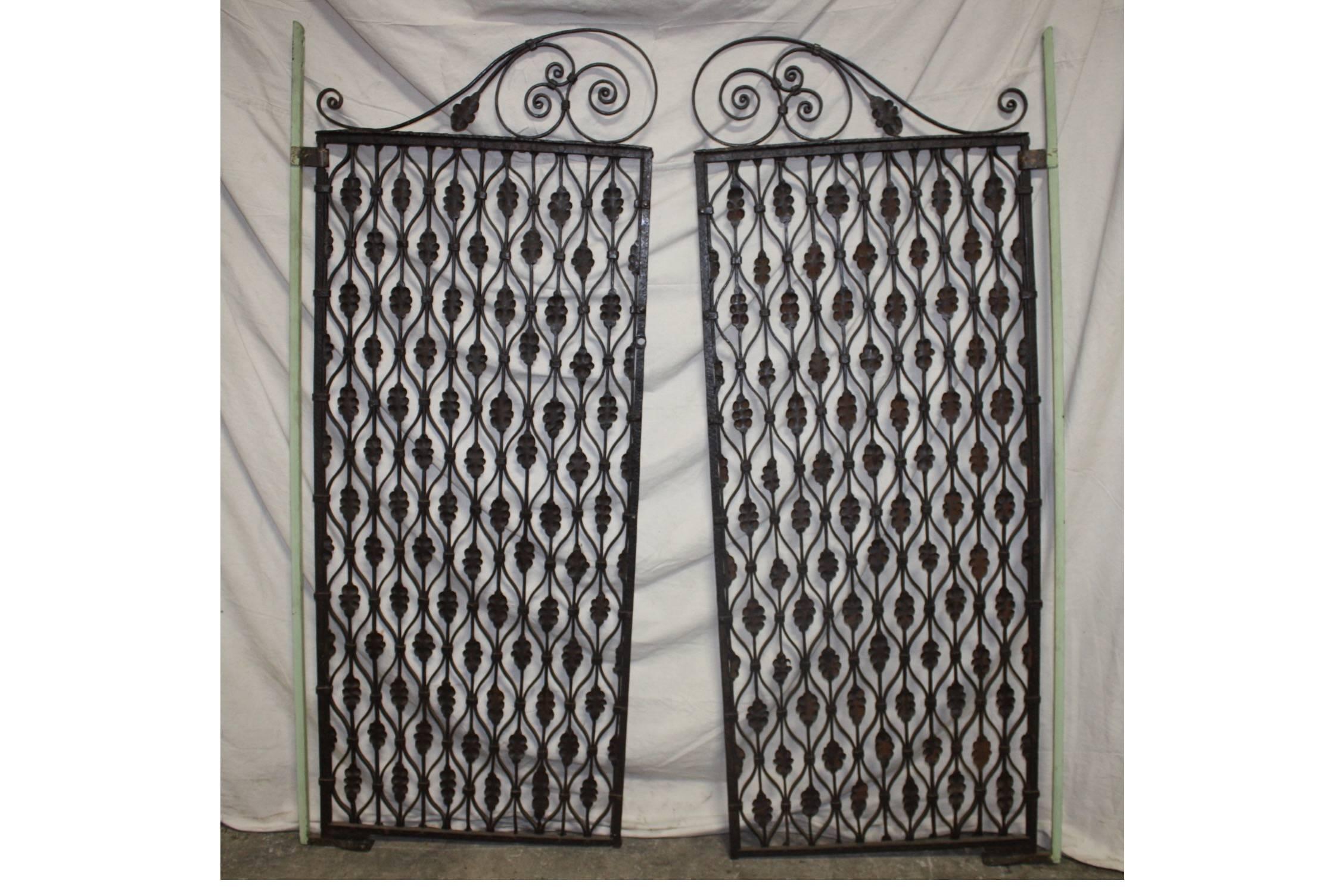 Gorgeous Pair of 18th Century French Iron Gates For Sale 10