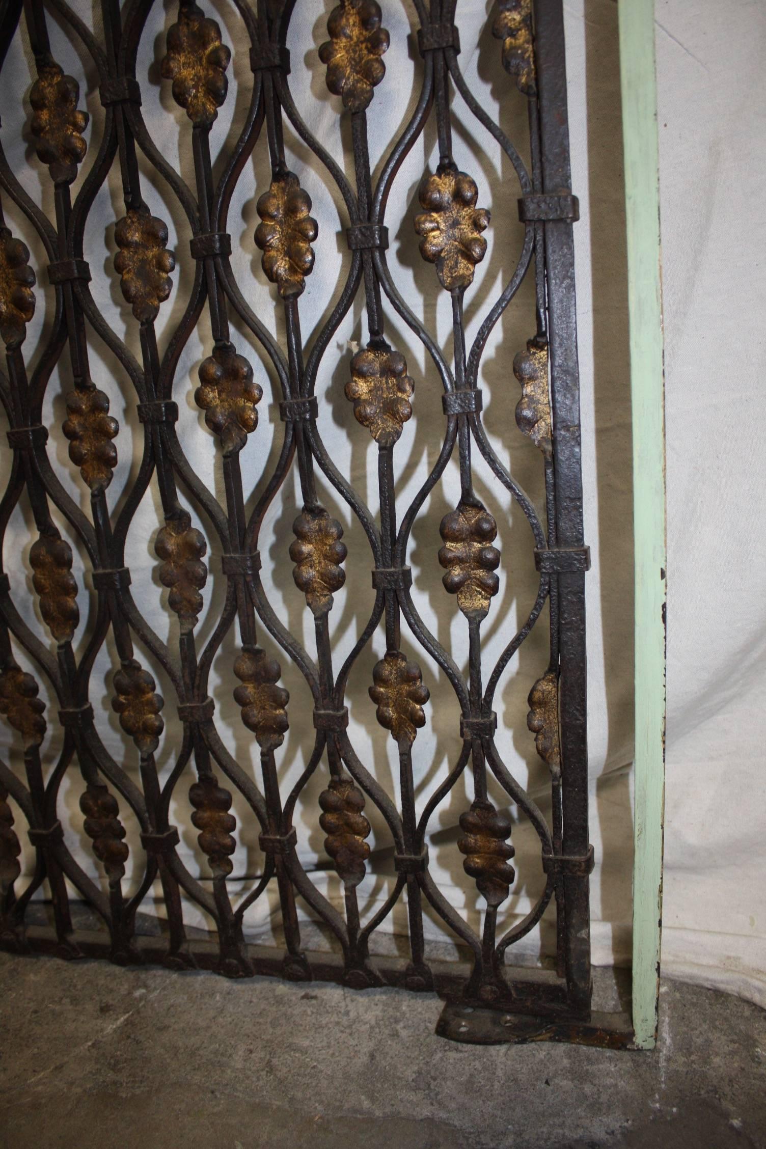 Gorgeous Pair of 18th Century French Iron Gates For Sale 2