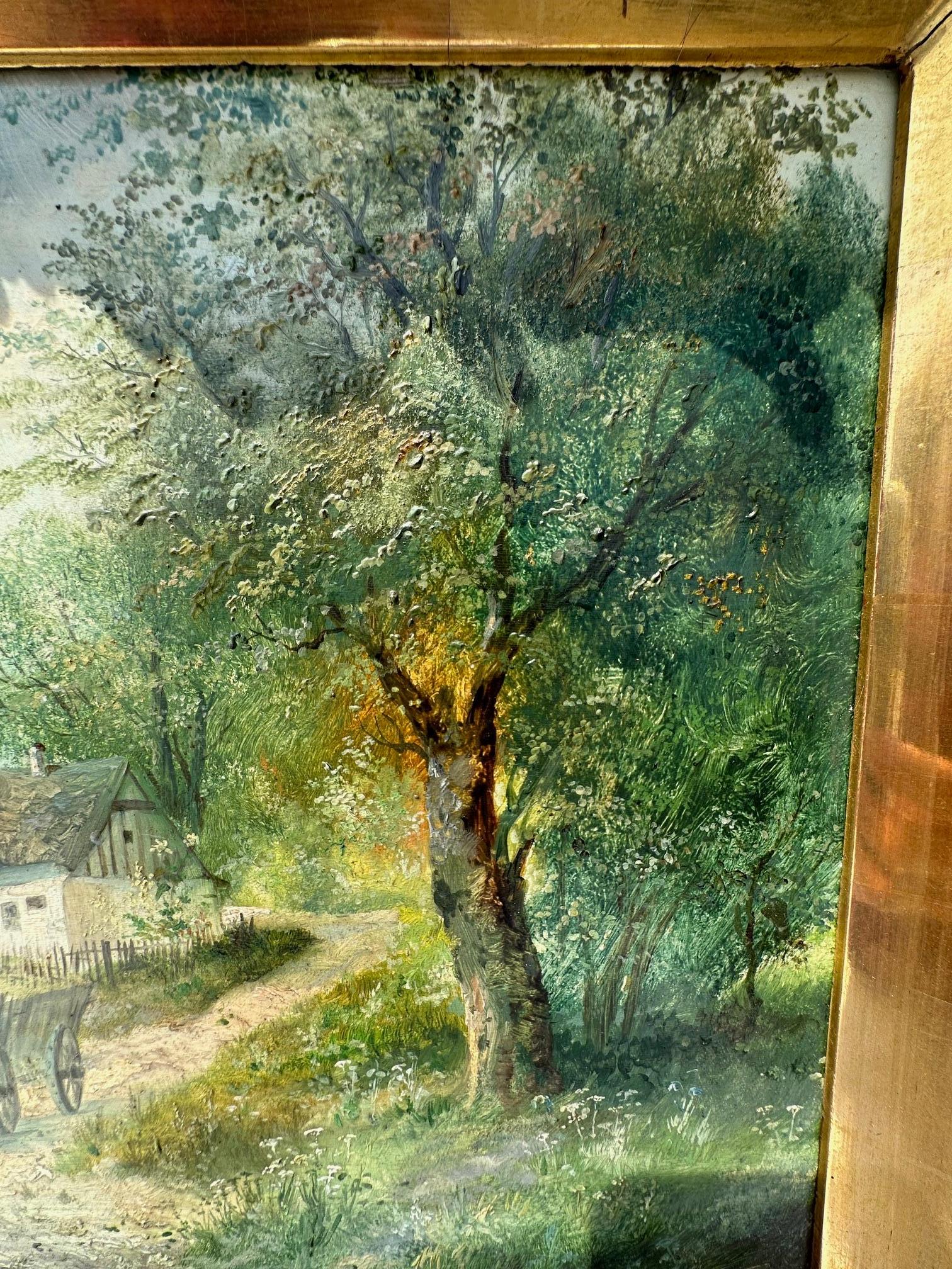 Splendida coppia di dipinti antichi austriaci di L. Burger in vendita 8