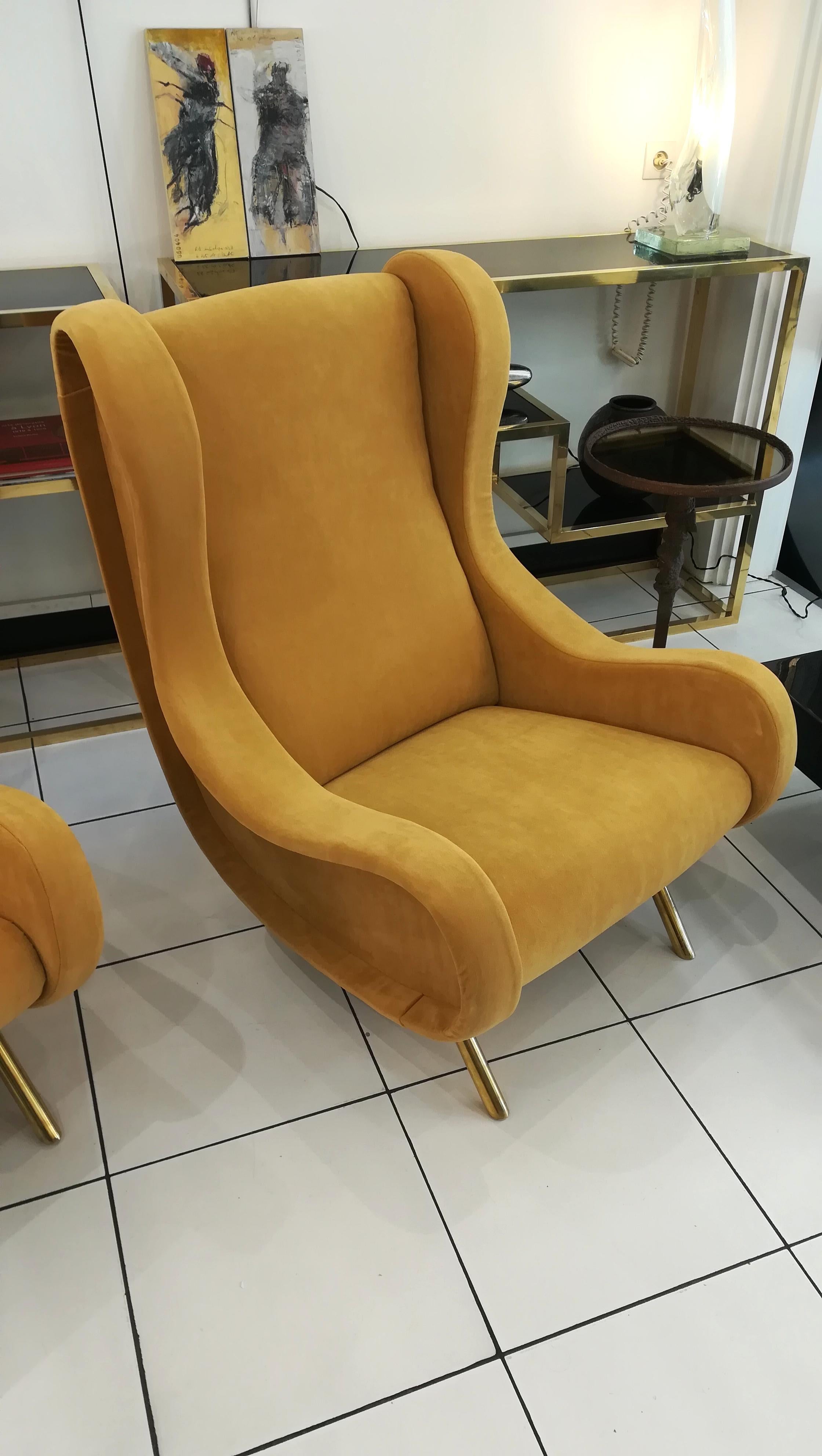 Gorgeous Pair of Armchairs in the Style of Marco Zanuso, circa 1960 4