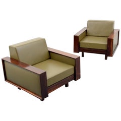 Gorgeous Pair of Celina Decoracoes Rosewood Lounge Chairs, Brazil, 1950s