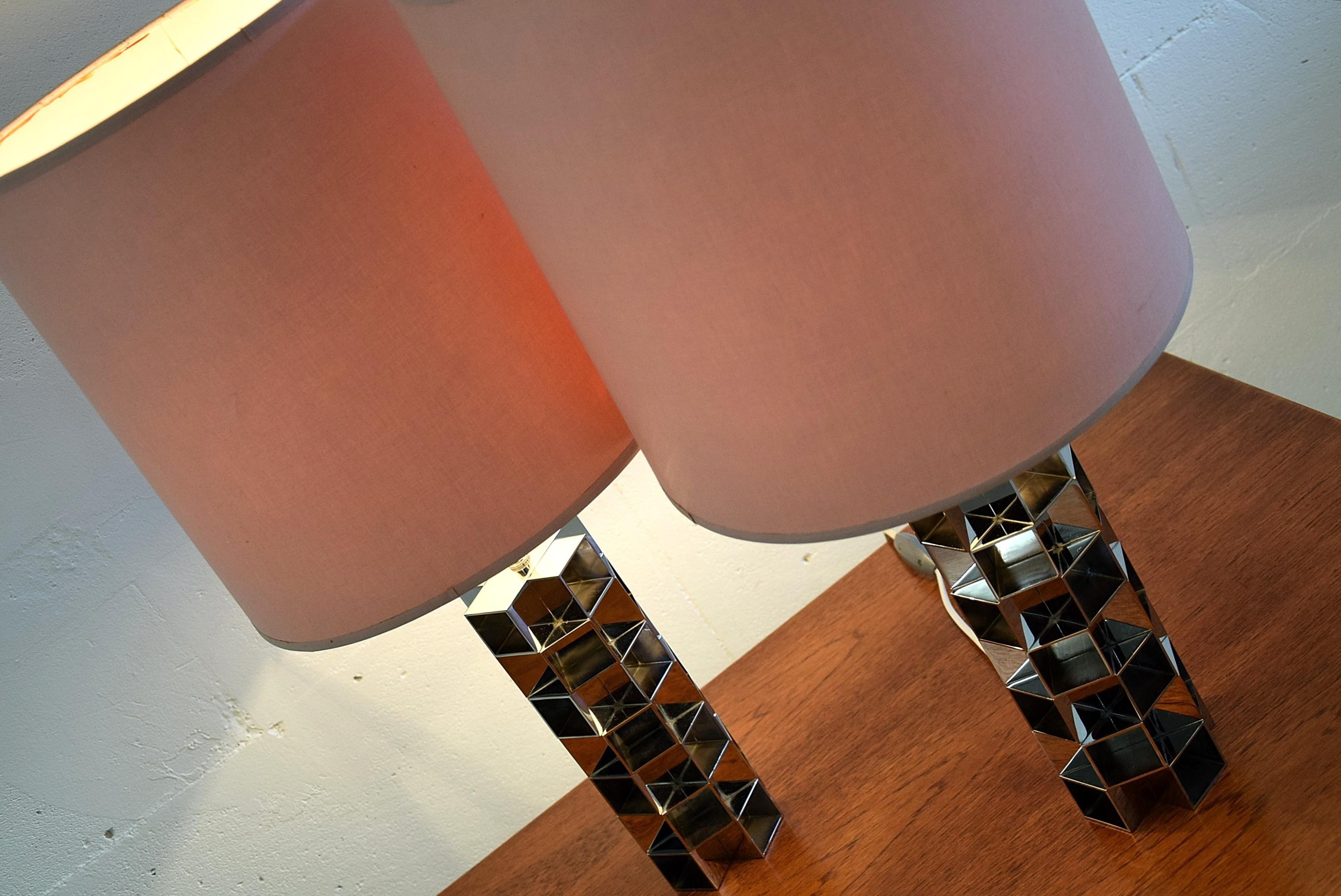 Late 20th Century Gorgeous Pair of Hollywood Regency Table Lamps For Sale