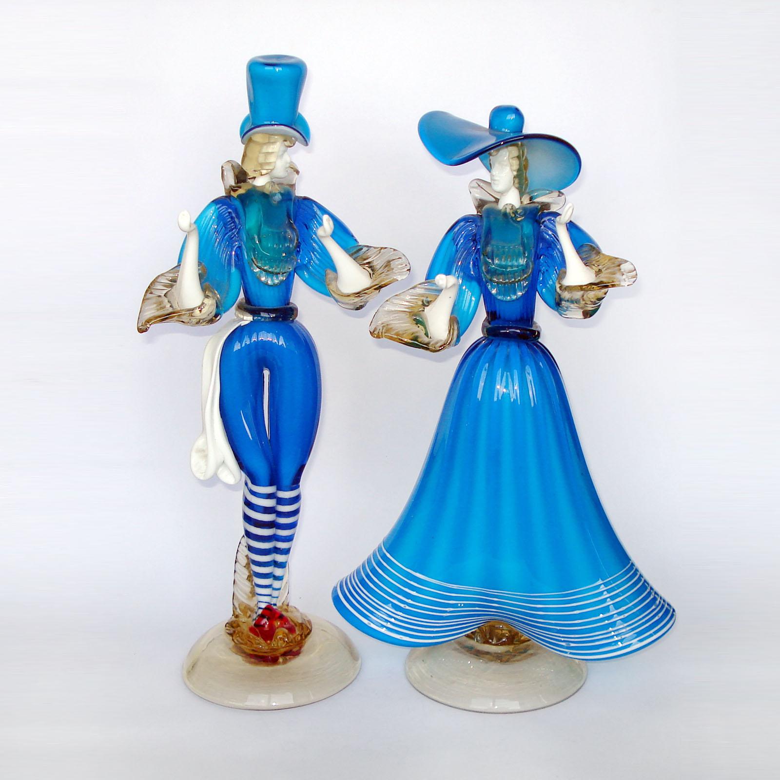 murano glass dancing figures