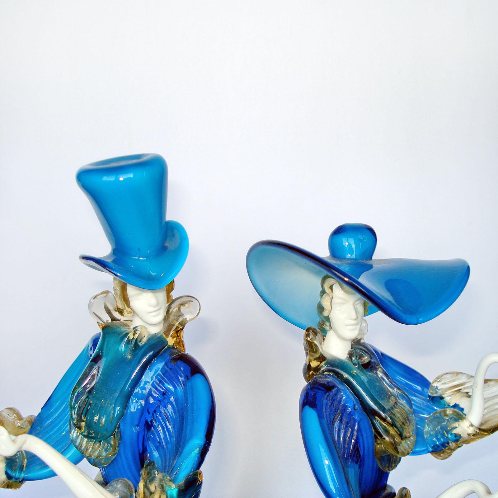 Gorgeous Pair of Murano Glass Dancing Couple 2